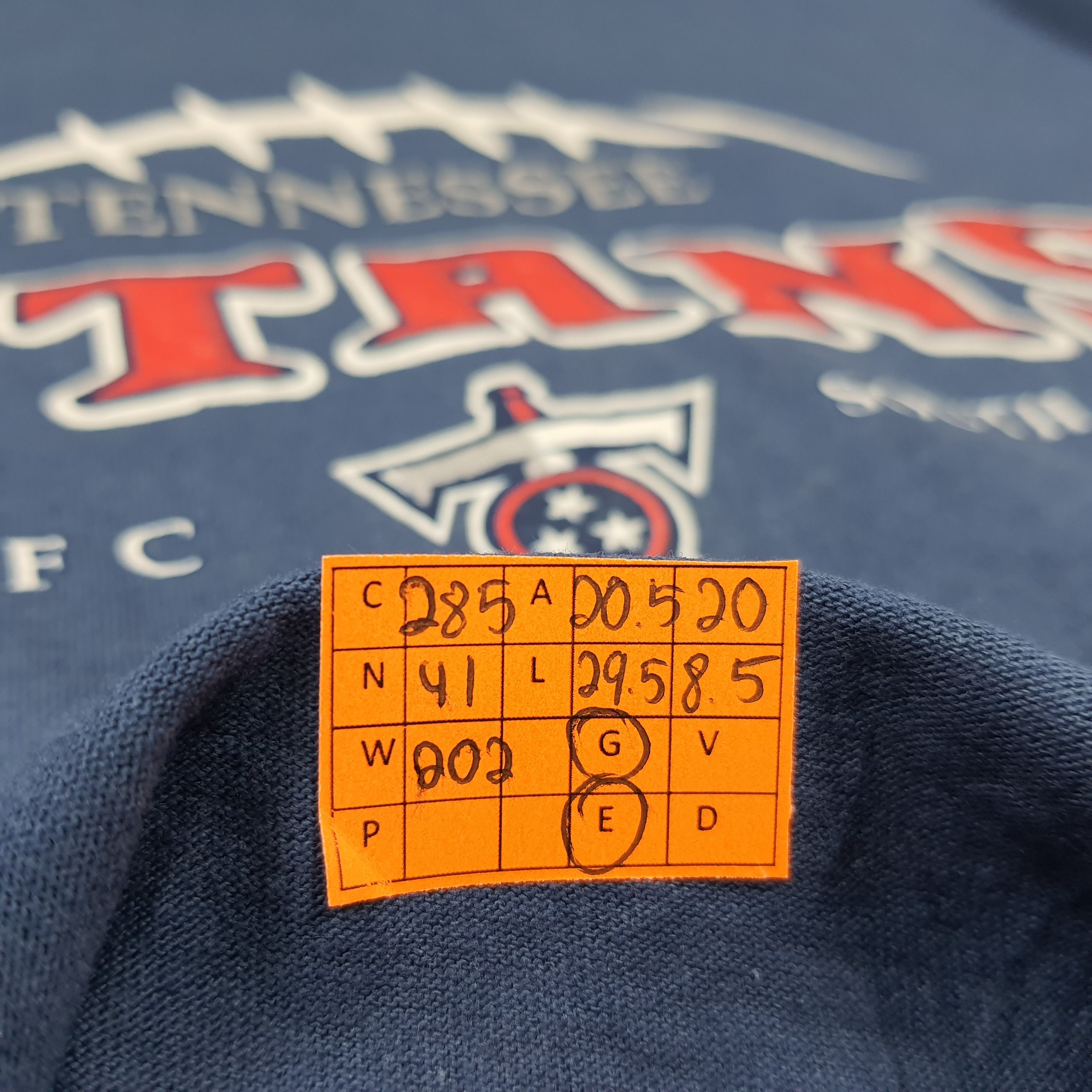 NFL Vintage Tennessee Titans Tshirt NFL AFC C285N41 Size US M / EU 48-50 / 2 - 7 Thumbnail