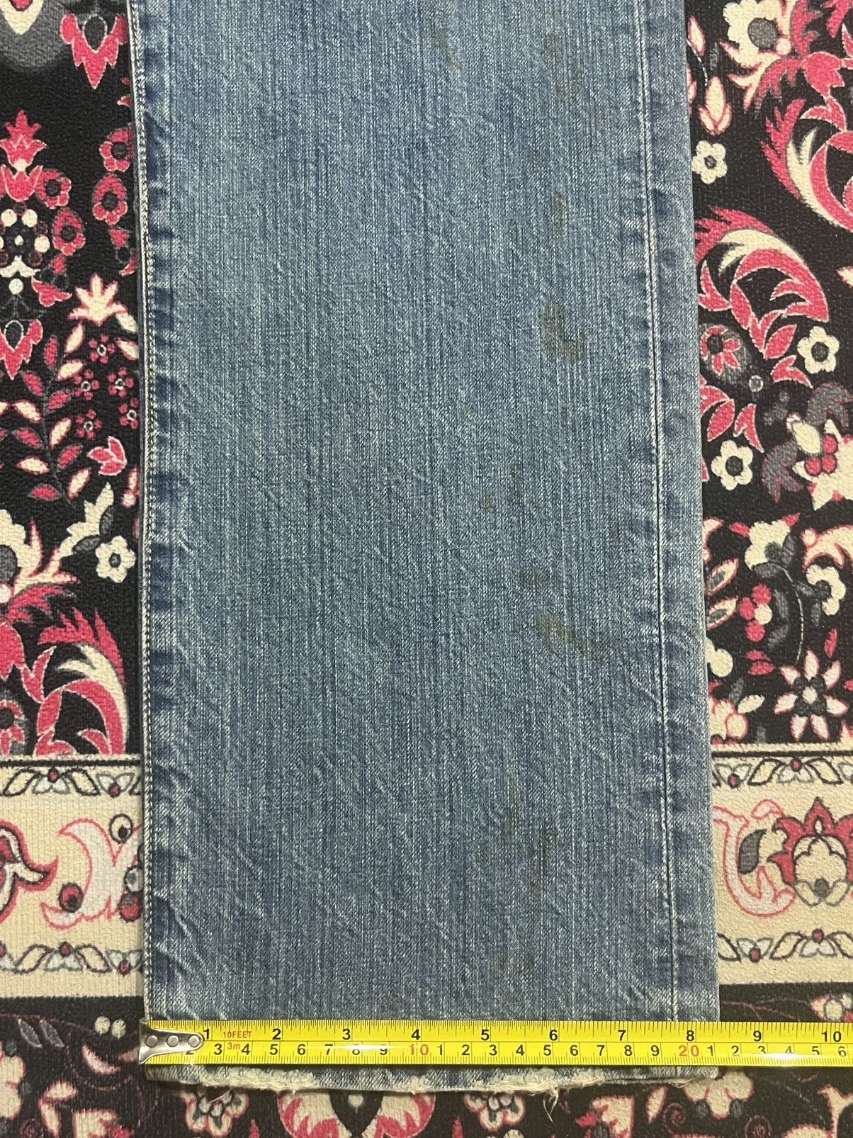 Levi's Vintage y2k Levi’s 501 Blue Washed Distressed Blowout Jeans Size US 32 / EU 48 - 18 Thumbnail
