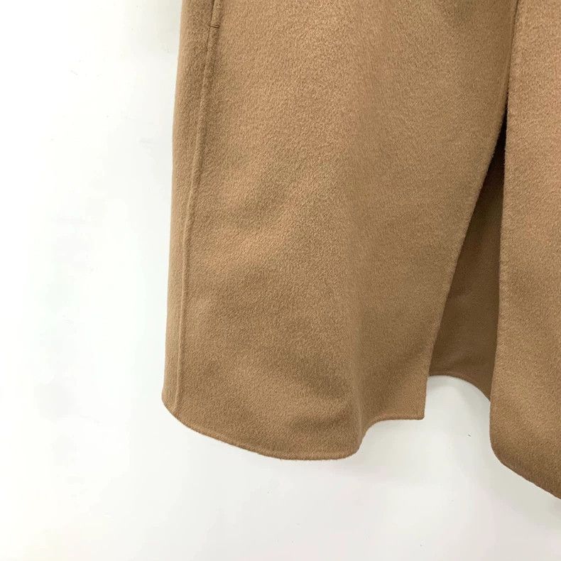 Max Mara Max Mara Dark Brown Sheepwool Lapel Belt Coat Jacket Size XS / US 0-2 / IT 36-38 - 4 Thumbnail