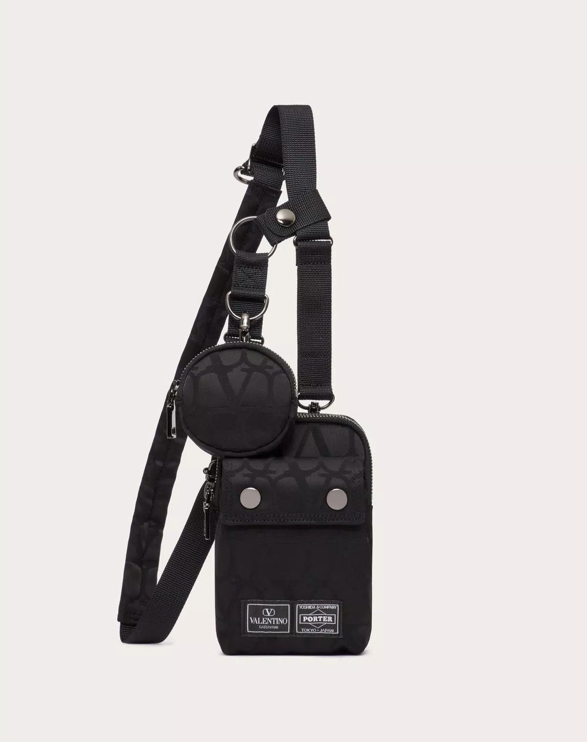 Valentino oc11z0725 Size: OS/ Porter Shoulder Pouch in Black Size ONE SIZE - 1 Thumbnail