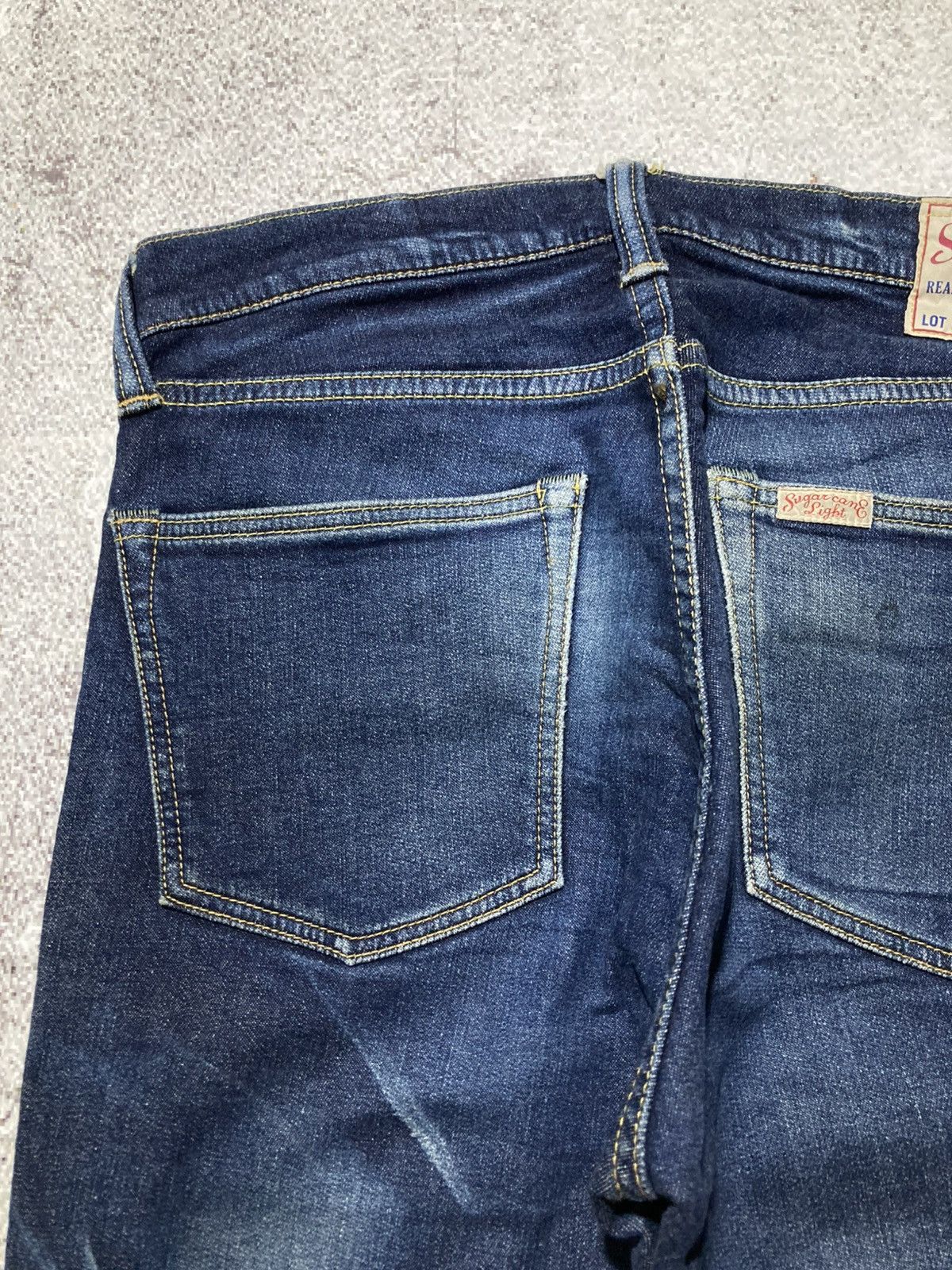 Sugar Cane Vintage Sugar Cane W32 Light Distressed Denim Jeans Pants Size US 31 - 5 Thumbnail