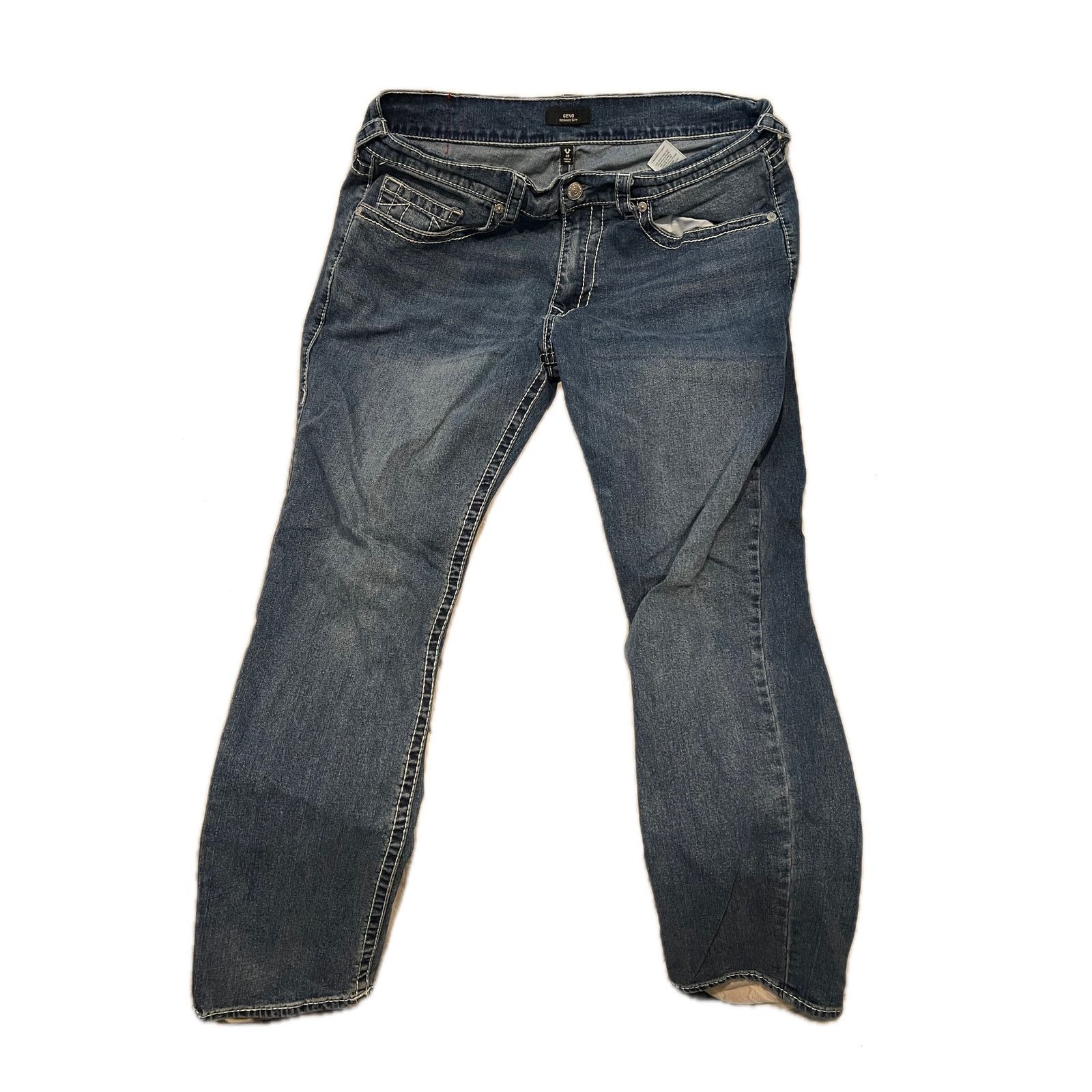 True Religion True Religion Geno Relaxed Slim Jeans Mens 38x30 Size US 36 / EU 52 - 1 Thumbnail