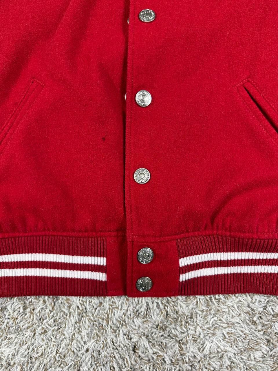 True Religion Vintage True Religion Snap Front Red Varsity Jacket Size US M / EU 48-50 / 2 - 6 Thumbnail
