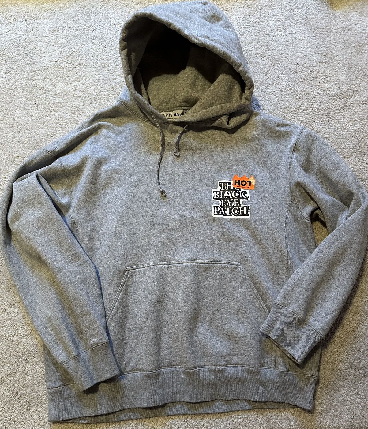 image of Black Eye Patch Blackeyepatch Hoodie in Grey, Men's (Size XL)