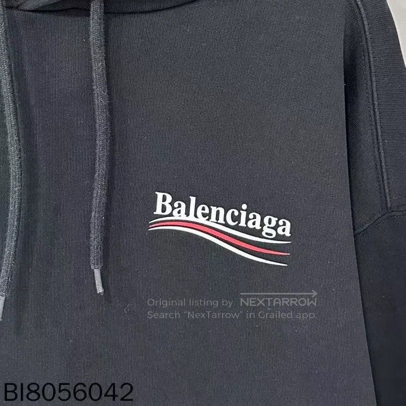 Balenciaga Balenciaga Black Wave Coke Logo Hooded Sweatshirt Size US S / EU 44-46 / 1 - 4 Thumbnail