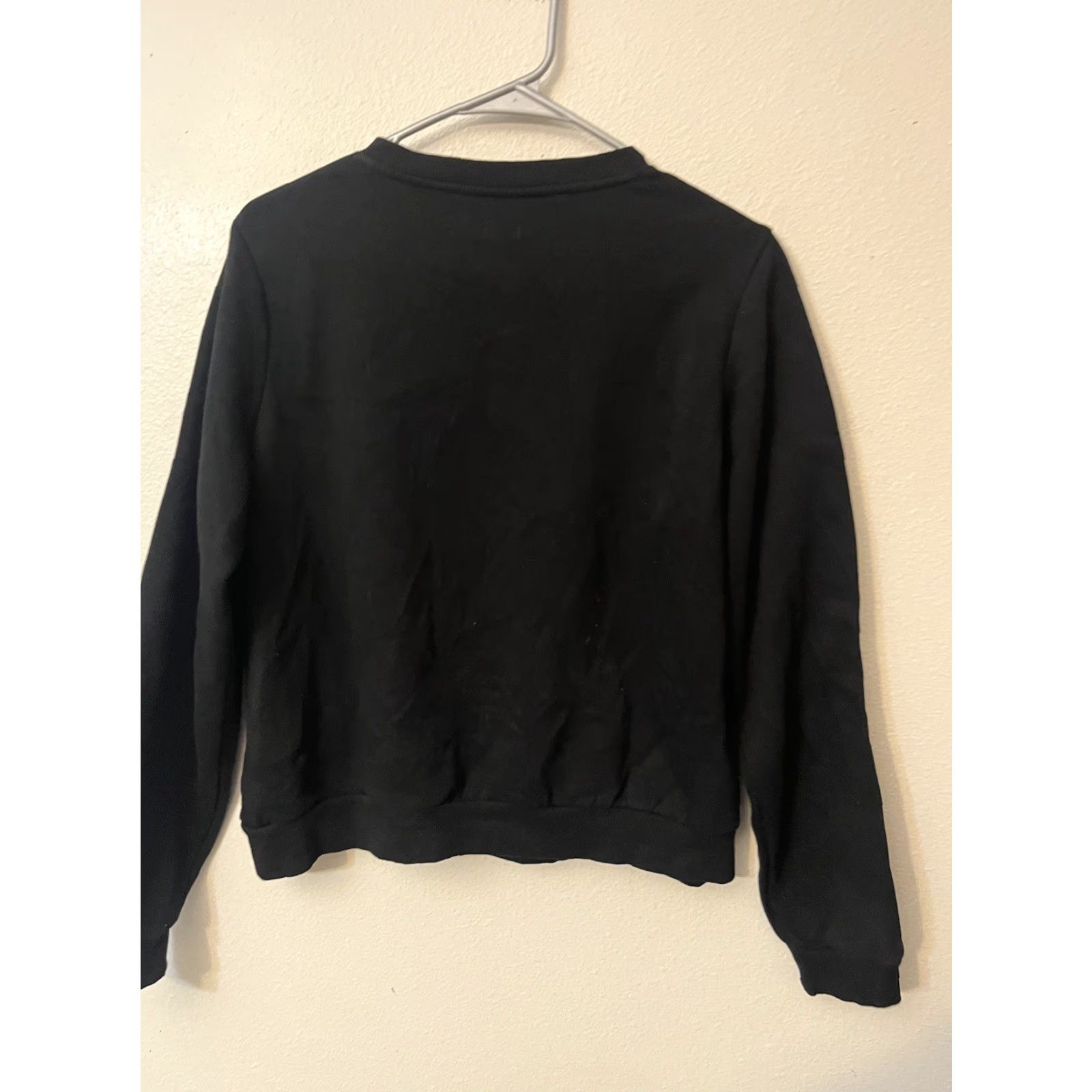 Guess GUESS Sweatshirt XL Black Logo Pullover Crew Neck Womens Long Sleeve Activewear S/S 45 Accents: Logo Size XL / US 12-14 / IT 48-50 - 3 Thumbnail