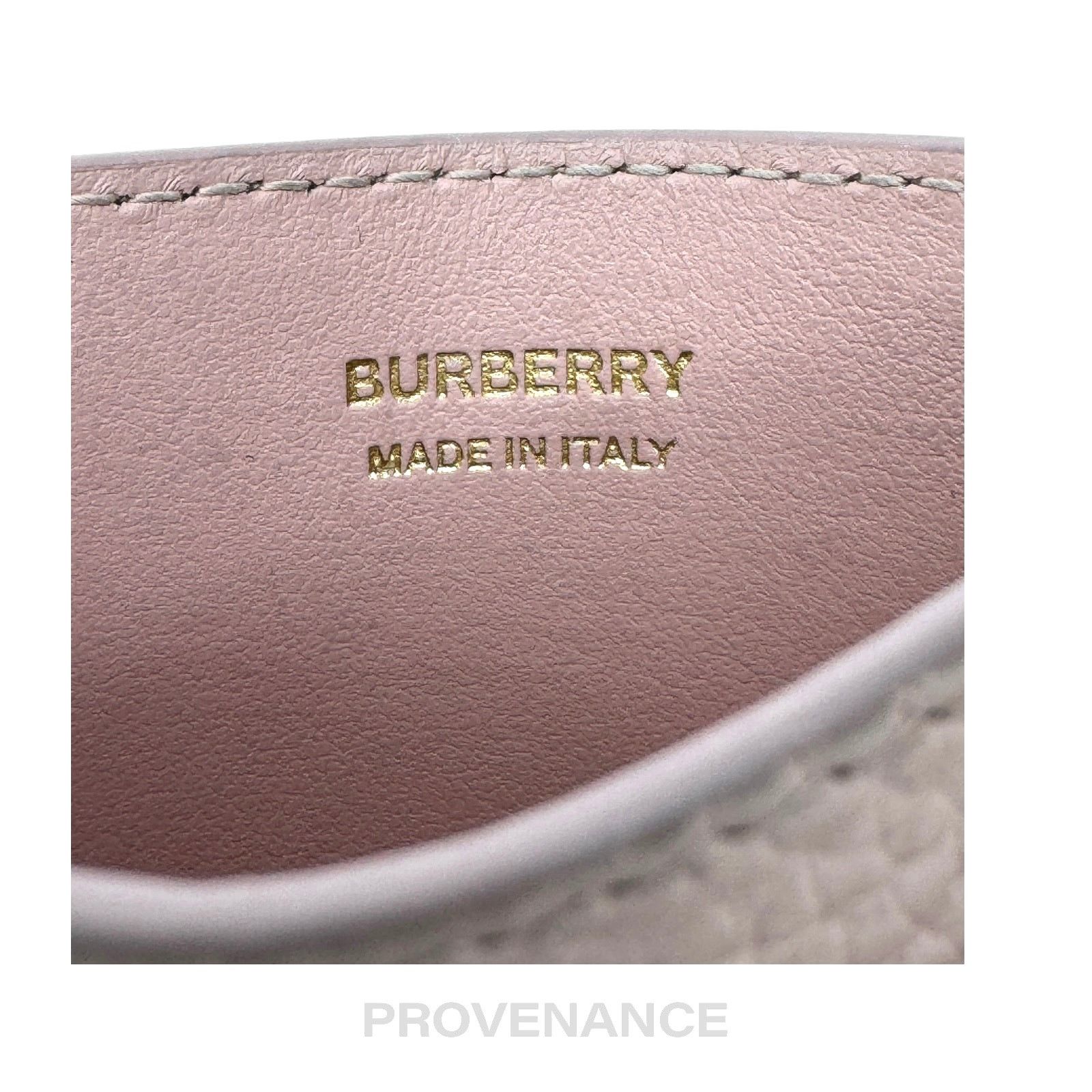 Burberry 🔴 Burberry Card Holder Wallet -TB Monogram Pink Leather Size ONE SIZE - 5 Thumbnail