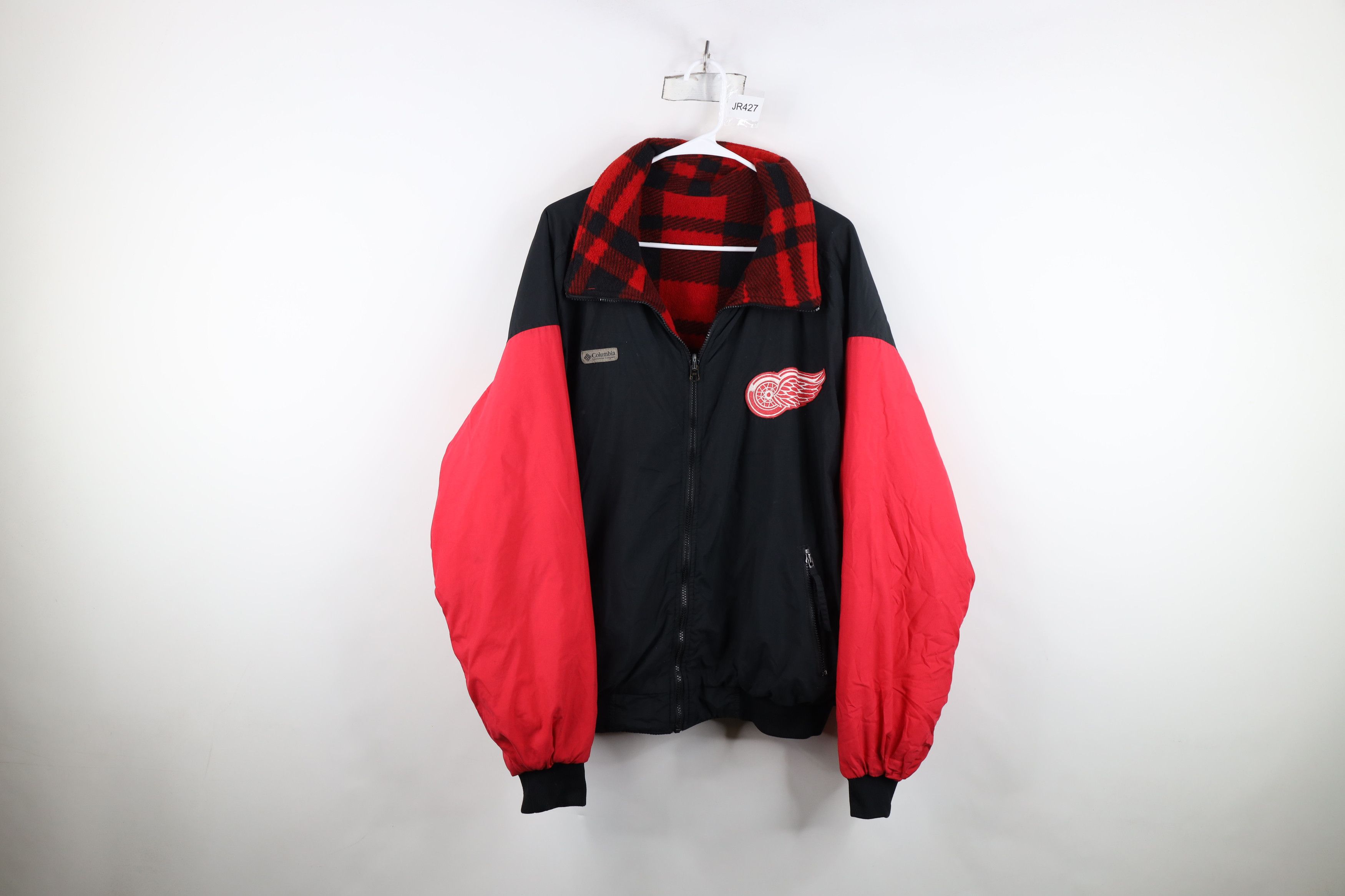 Columbia Vintage 90s Columbia Reversible Hockey Bomber Jacket Size US XL / EU 56 / 4 - 1 Thumbnail