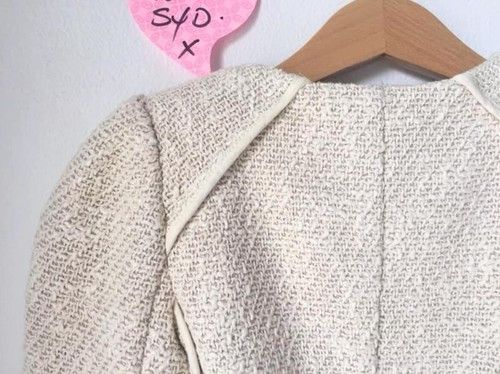 Juicy Couture JUICY COUTURE Girls Cream/oatmeal Tweed Boucle Jacket Size ONE SIZE - 6 Thumbnail
