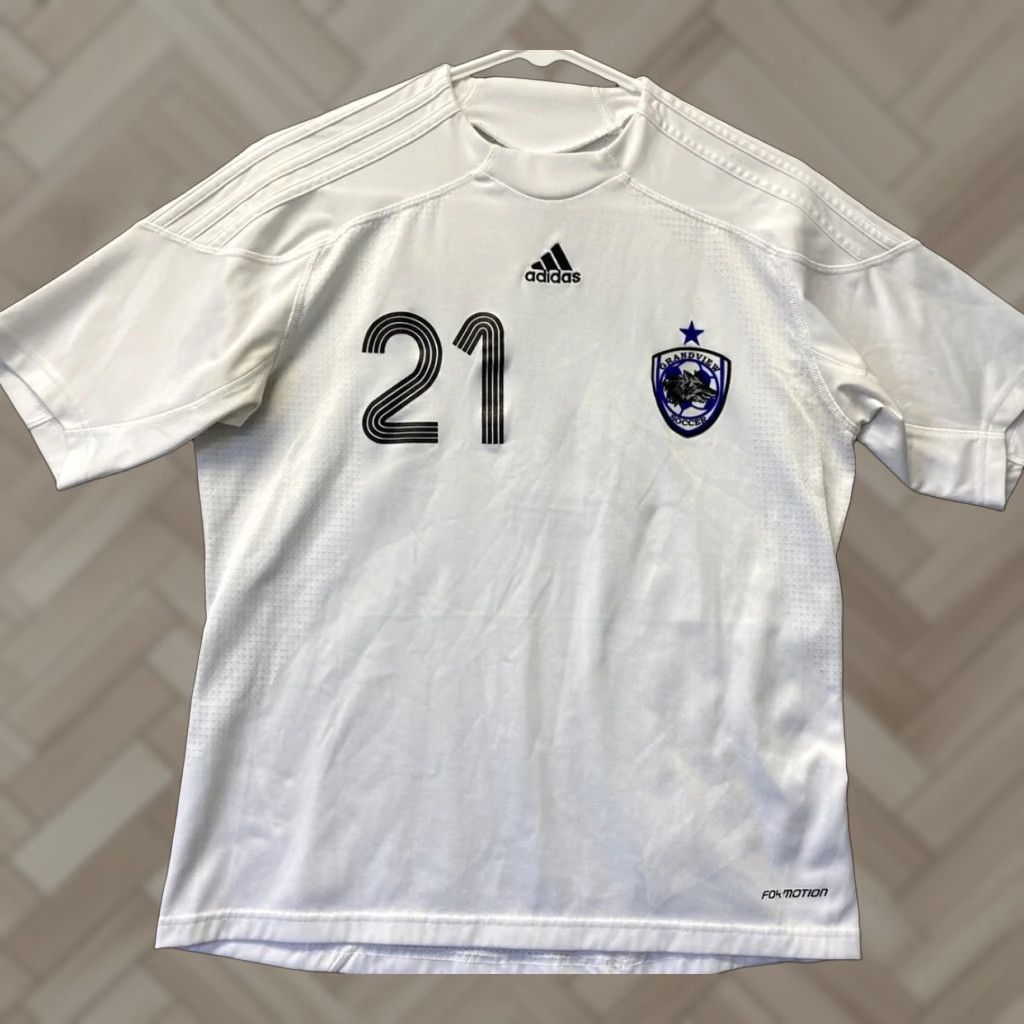Adidas adidas Soccer Jersey T-Shirt Short Sleeve white Men's M SHORT PEOPLE / 104-58 Size US M / EU 48-50 / 2 - 1 Thumbnail