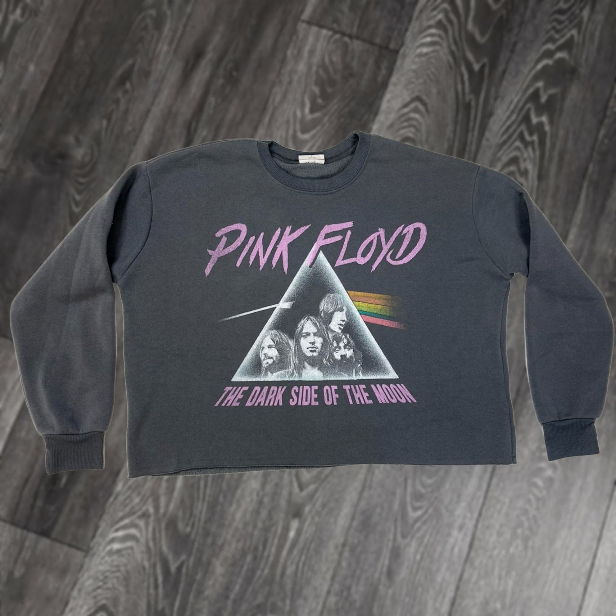 Vintage VINTAGE Pink Floyd Sweatshirt Women Small Gray Crew Neck Pullover Logo Graphic Print Lightweight Casual Summer Winter Fall Spring Size S / US 4 / IT 40 - 1 Thumbnail