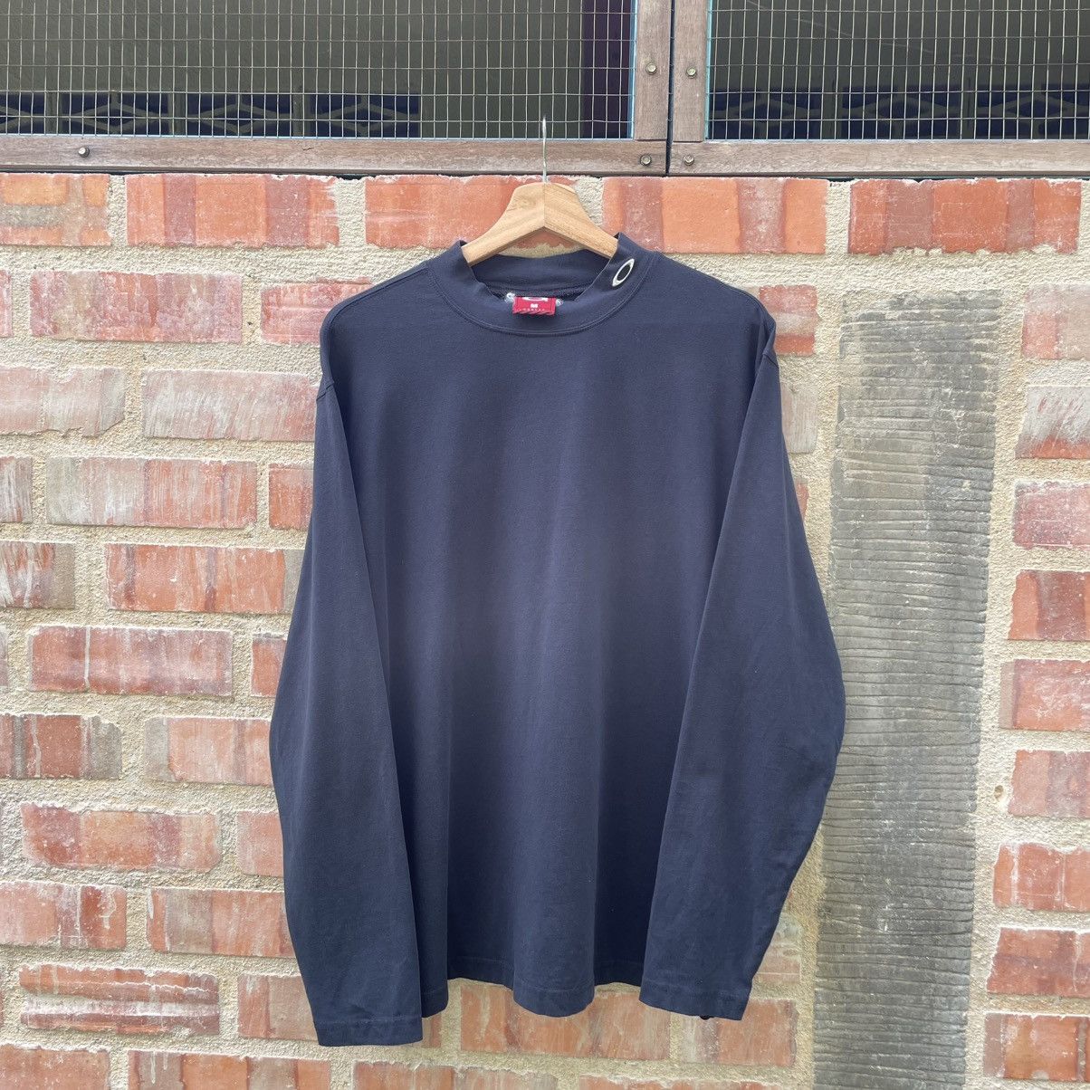 Oakley × Vintage Vintage 90s Oakley Mock Neck Long Sleeve 🍒 Size US M / EU 48-50 / 2 - 1 Thumbnail