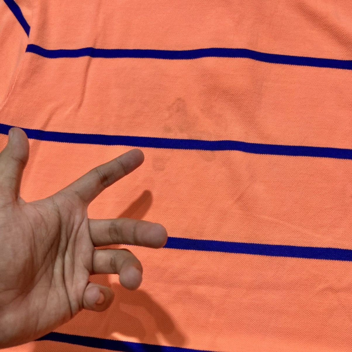 Polo Ralph Lauren Vintage Polo Ralph Lauren Big Patch Logo Striped Polo Tee Size US L / EU 52-54 / 3 - 14 Thumbnail