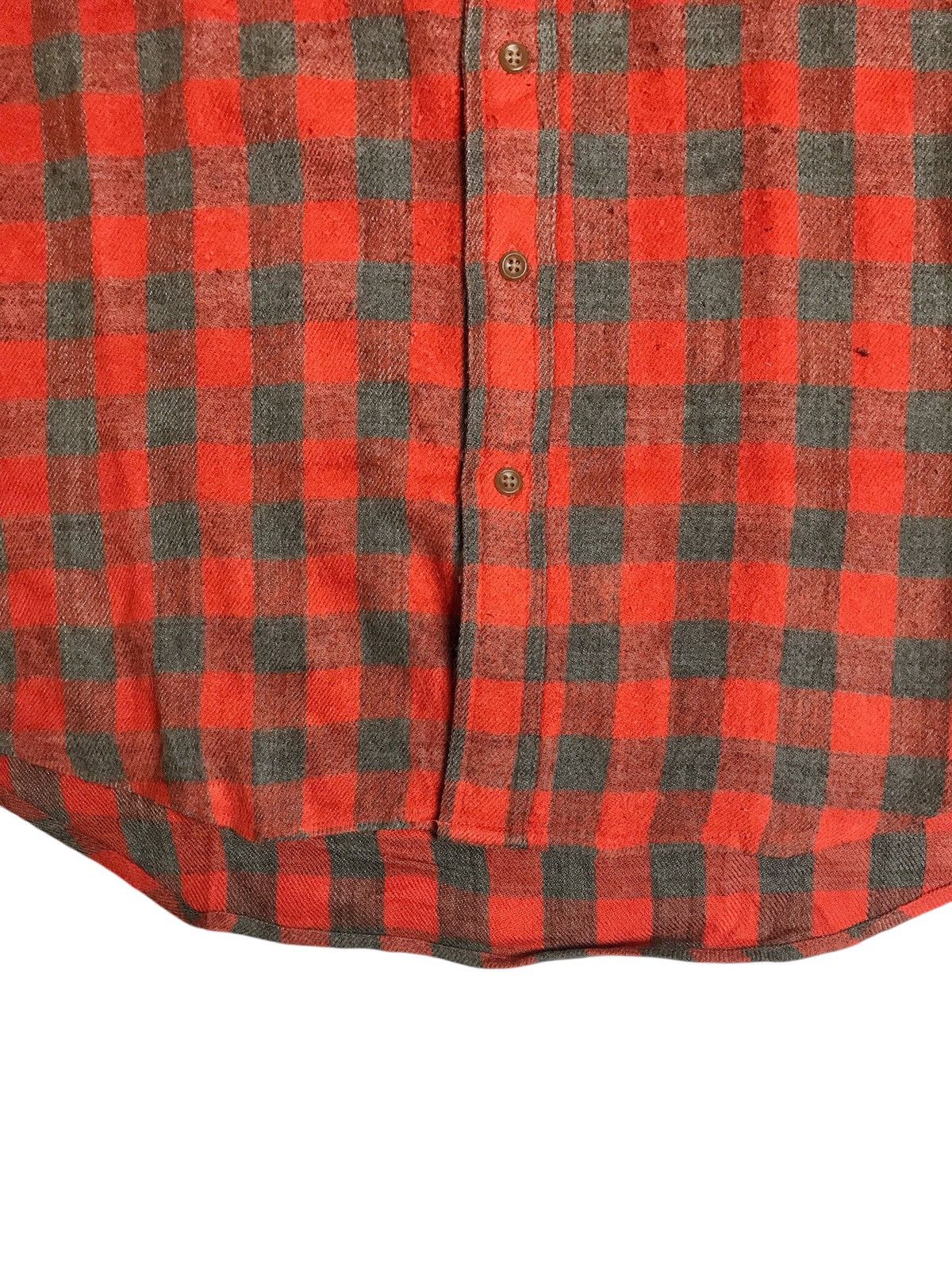 Japanese Brand × Uniqlo × Vintage Uniqlo Double Pocket Vintage Plaid Wool Flannel Size US XL / EU 56 / 4 - 3 Thumbnail