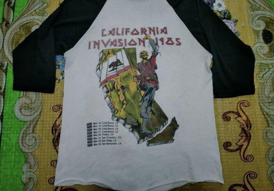 Iron Maiden Iron Maiden Invasion 1986 Size US M / EU 48-50 / 2 - 2 Thumbnail
