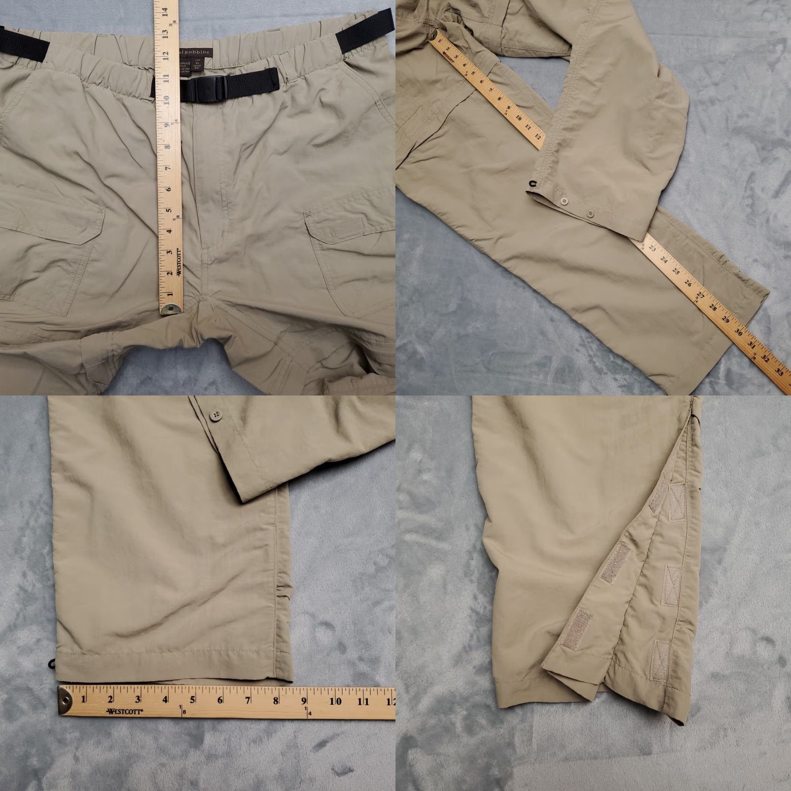 Royal Robbins Royal Robbins Pants Men 36x32 Beige Nylon Lightweight Convertible Hiking Size US 36 / EU 52 - 9 Thumbnail