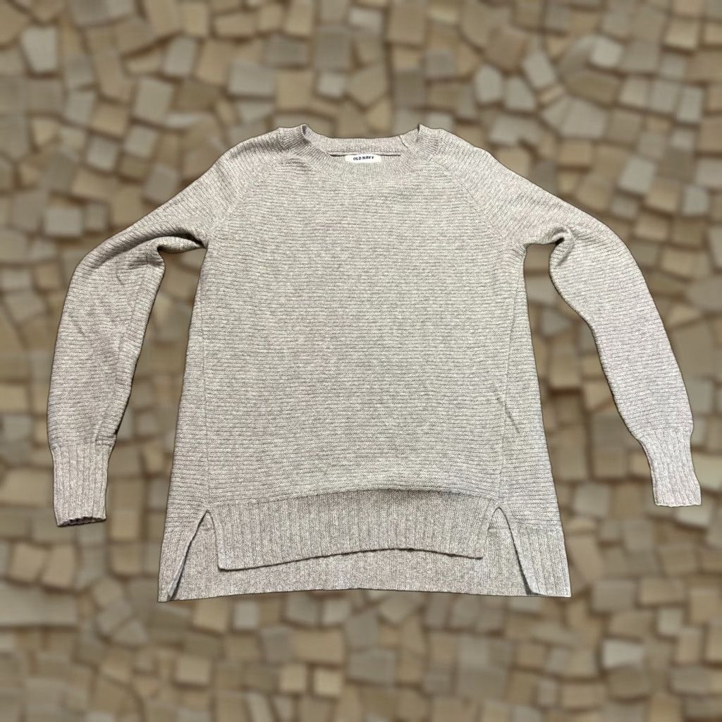 Old Navy Old Navy Shirt Women’s Small Gray Long Sleeve Crew Neck T-Shirt Casual Regular Pullover Size S / US 4 / IT 40 - 1 Thumbnail