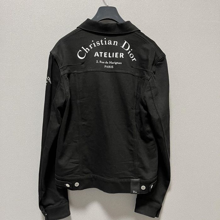 Christian dior black denim on sale jacket