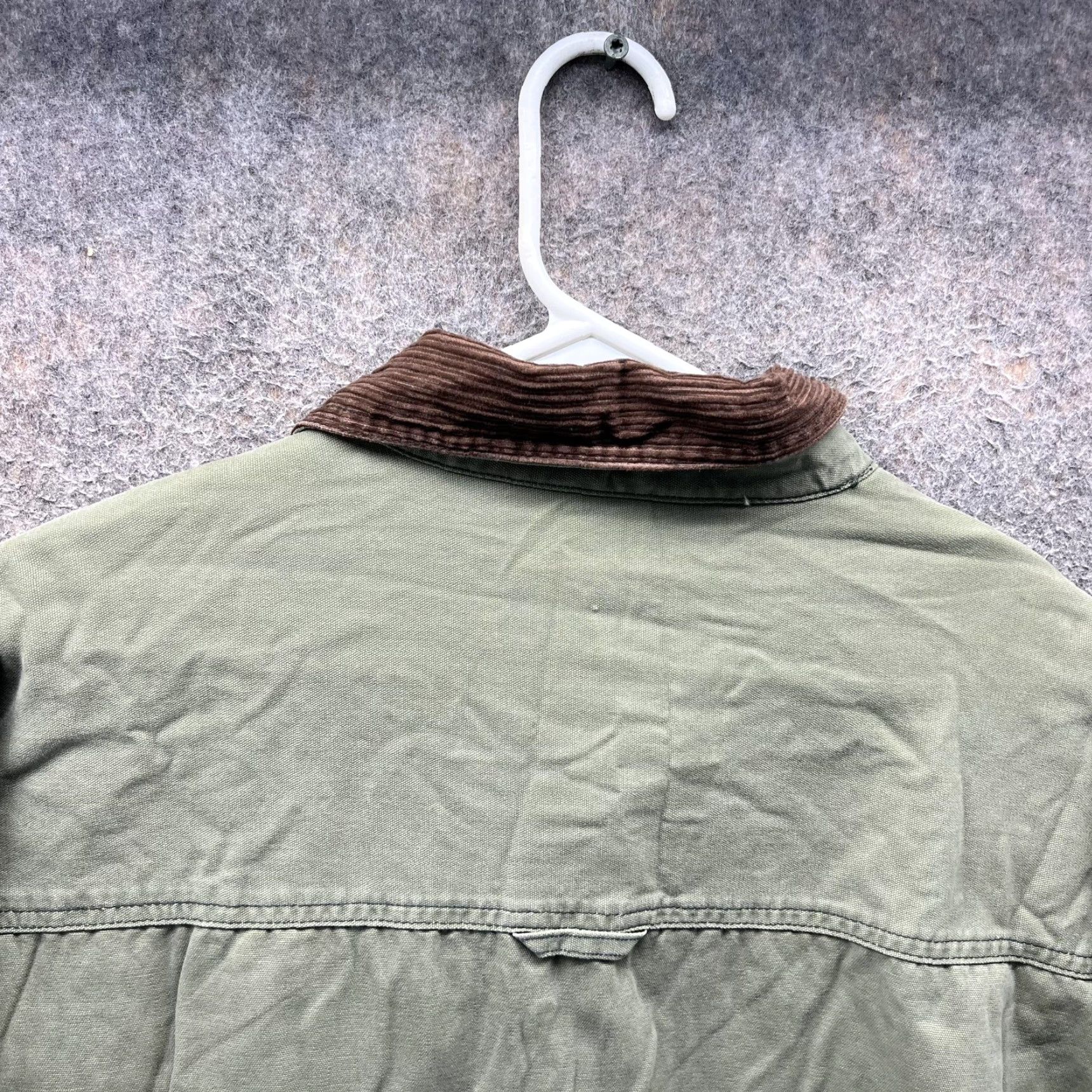 Vintage Columbia Jacket Mens 2XB Green ROC III Lined Shirt Jac Fleece Canvas Outdoor Size US XXL / EU 58 / 5 - 3 Thumbnail