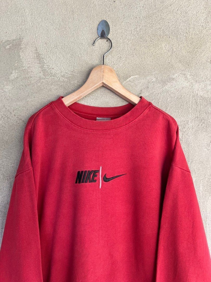 Nike Vintage Nike Swoosh Embroidery Sweatshirt Size US XL / EU 56 / 4 - 3 Thumbnail
