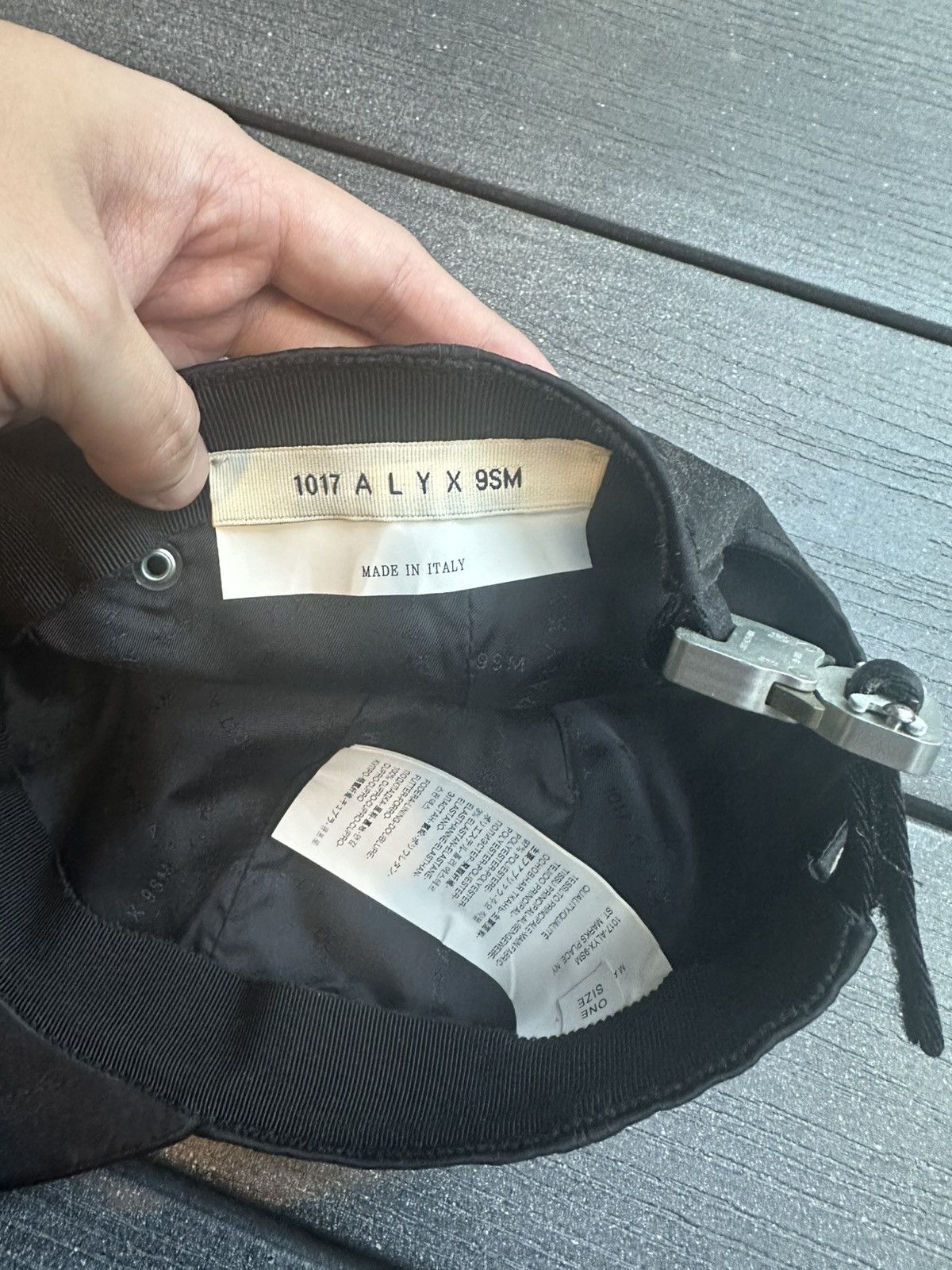 1017 ALYX 9SM Alyx Satin Logo Buckle Cap Hat Size ONE SIZE - 4 Thumbnail