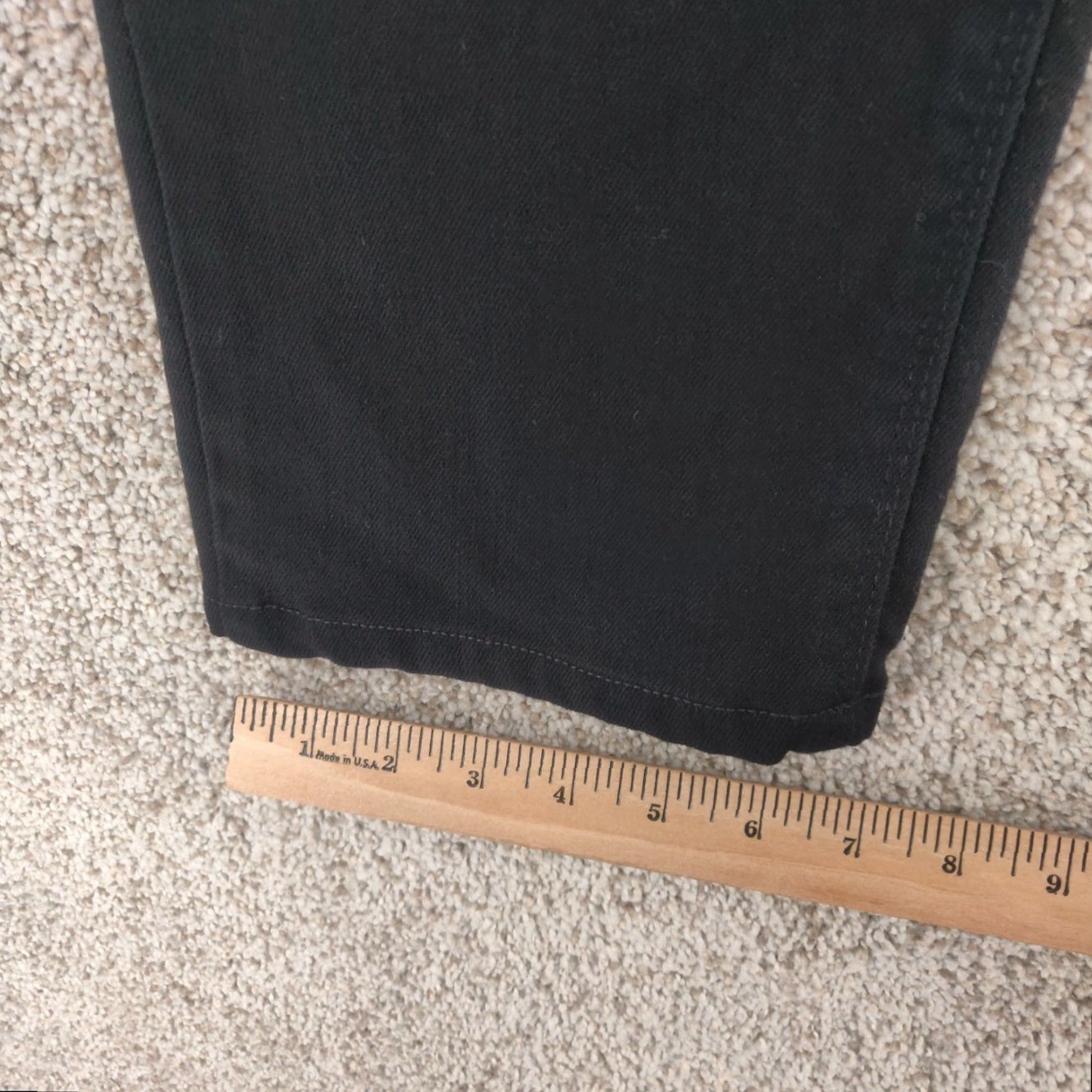 Mott & Bow Mott & Bow Jeans Mens 32x30 Slim Fit Black Denim Straight Stretch 5-Pocket Logo City Casual Fall Winter Spring Summer Mens Size US 32 / EU 48 - 6 Thumbnail