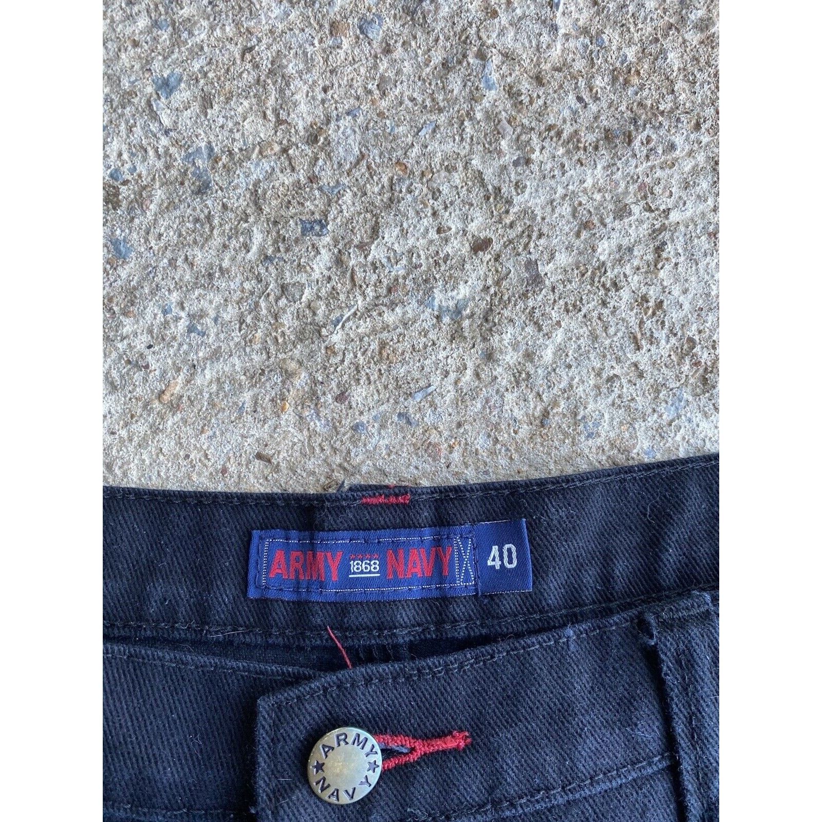 JNCO Vintage Y2K Baggy Army Navy Carpenter Black Jort Jean Shorts Size US 40 / EU 56 - 7 Thumbnail