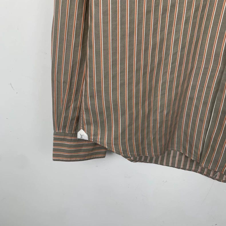 Louis Vuitton Louis Vuitton Brown striped cotton lapel single-breasted l Size US M / EU 48-50 / 2 - 4 Thumbnail