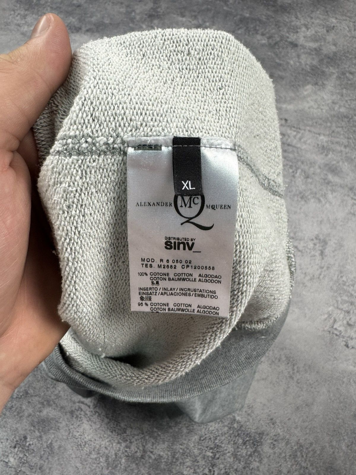Alexander McQueen Alexander McQueen Grey Zip Up Hoodie Big Logo Authentic Size US XL / EU 56 / 4 - 24 Thumbnail