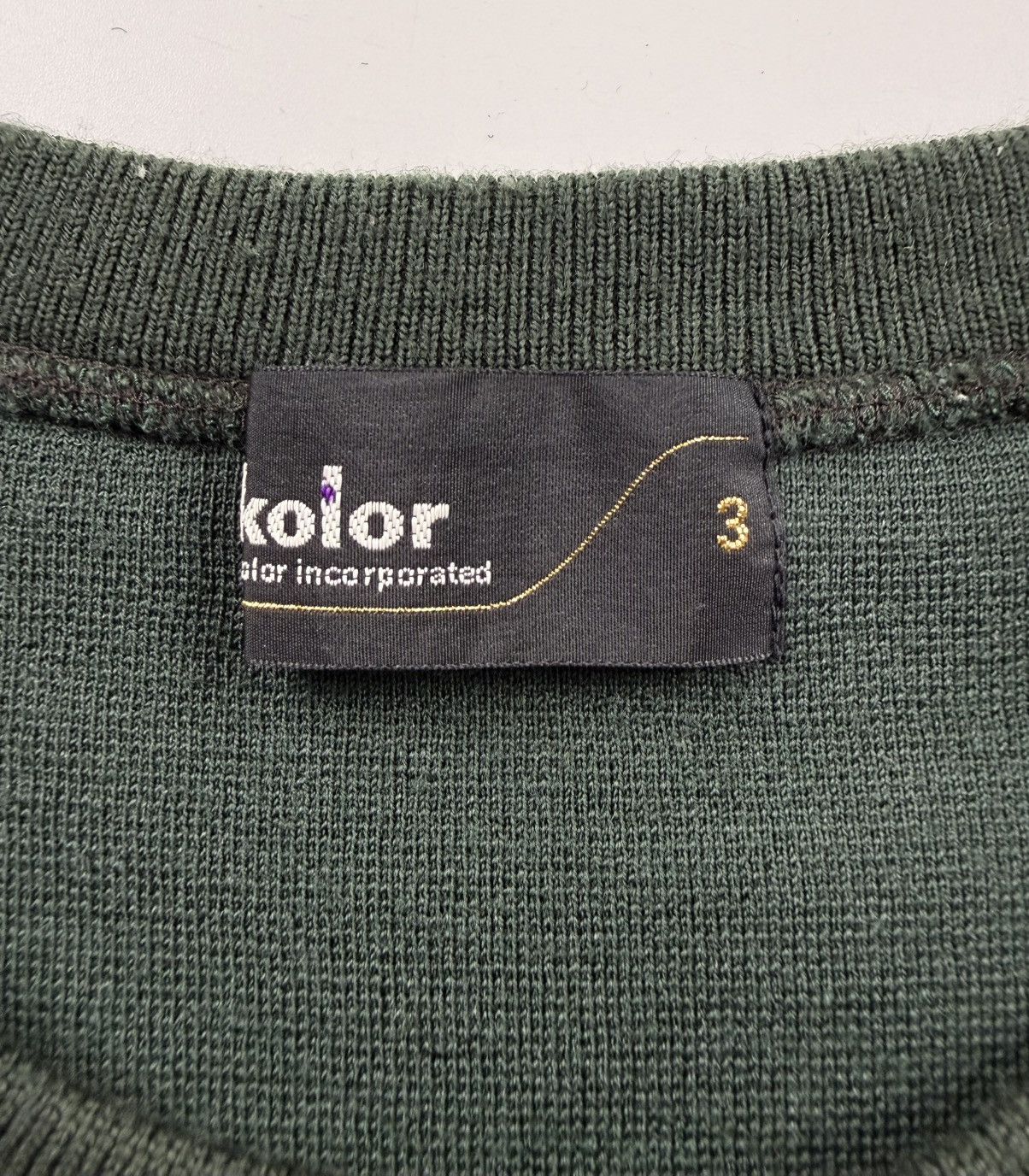 Kolor Kolor F/W’19 Hunter Crew Wool Sweater Size US L / EU 52-54 / 3 - 8 Thumbnail