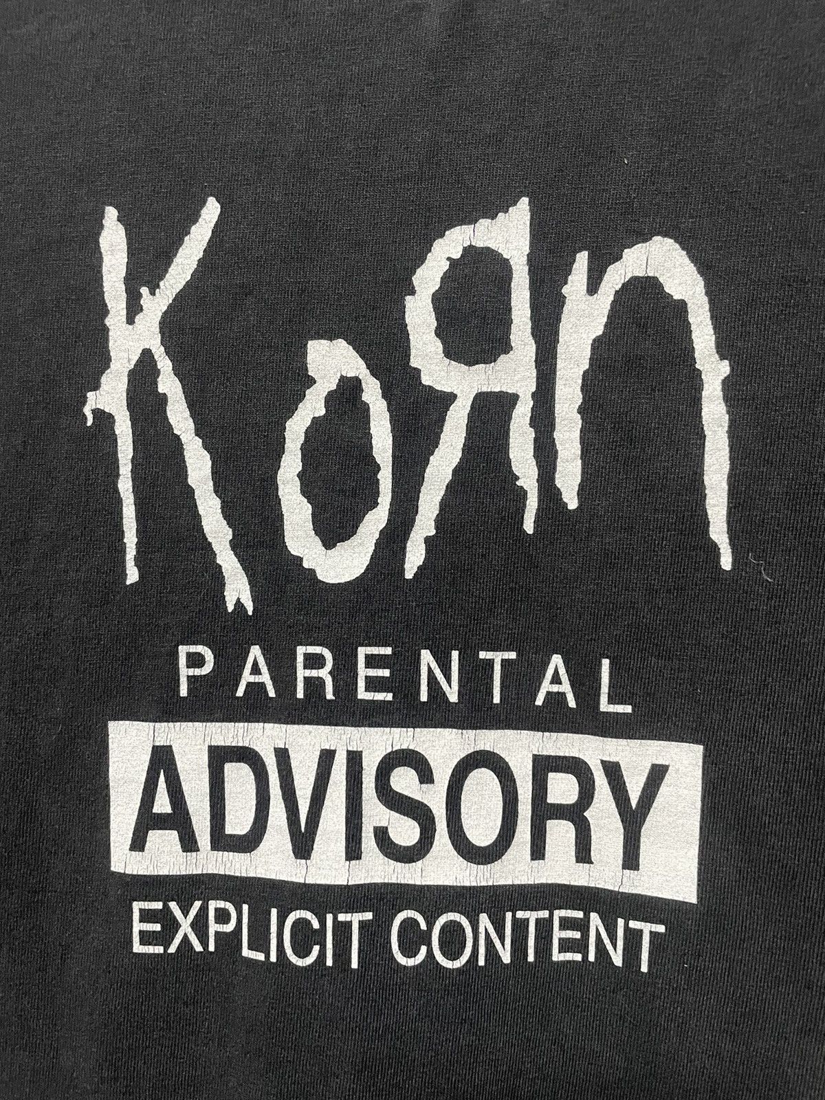 Band Tees Vintage 00s Korn Parental Advisory Rare Band Tee Nu Metal Size US M / EU 48-50 / 2 - 11 Thumbnail