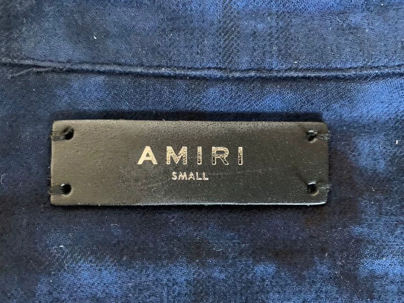 Amiri Amiri Blue tie-dyed destruction shirt 2501-Nextarrow Size US S / EU 44-46 / 1 - 4 Thumbnail