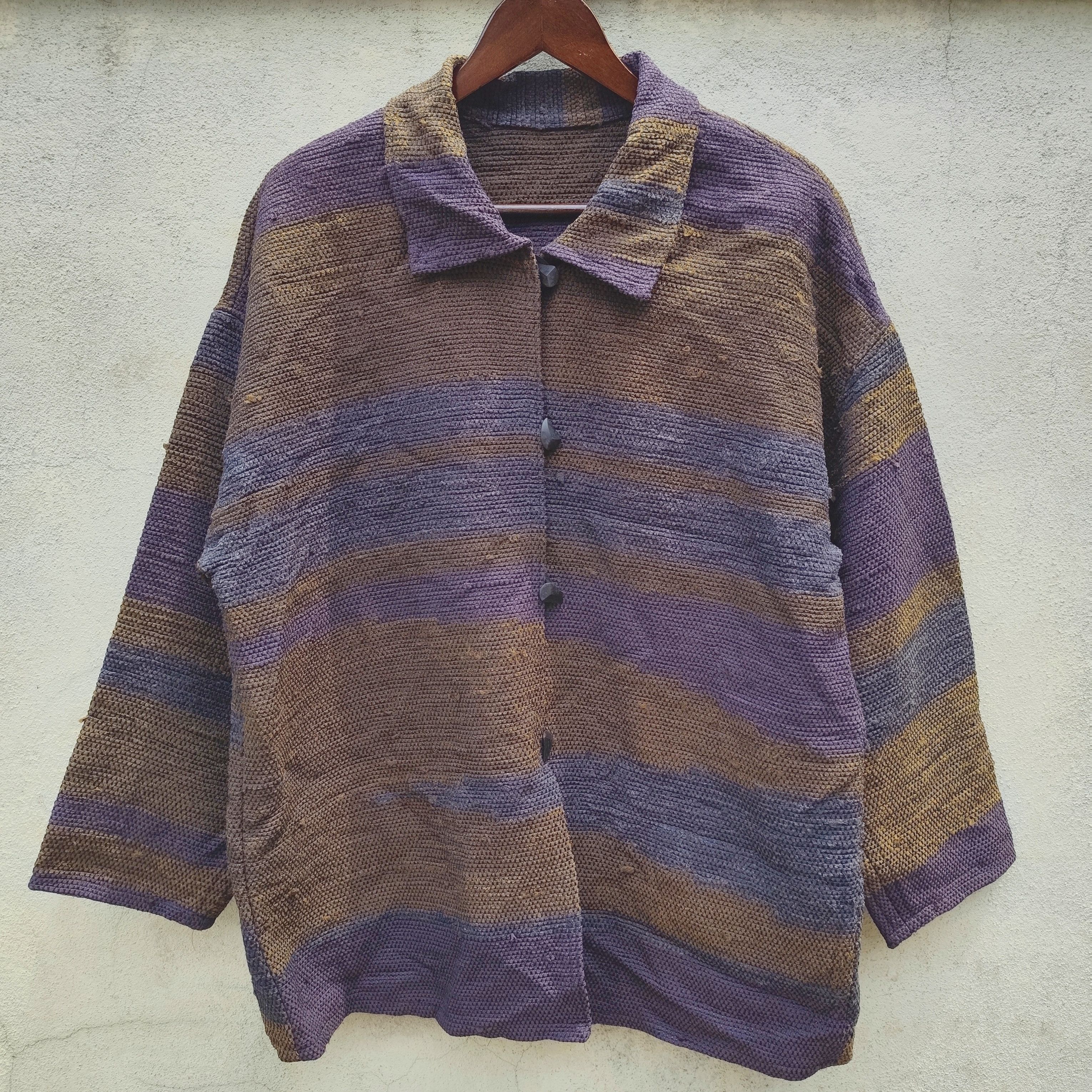 Japanese Brand RARE BURLAP JACKET HIPPIE Size US XL / EU 56 / 4 - 1 Thumbnail