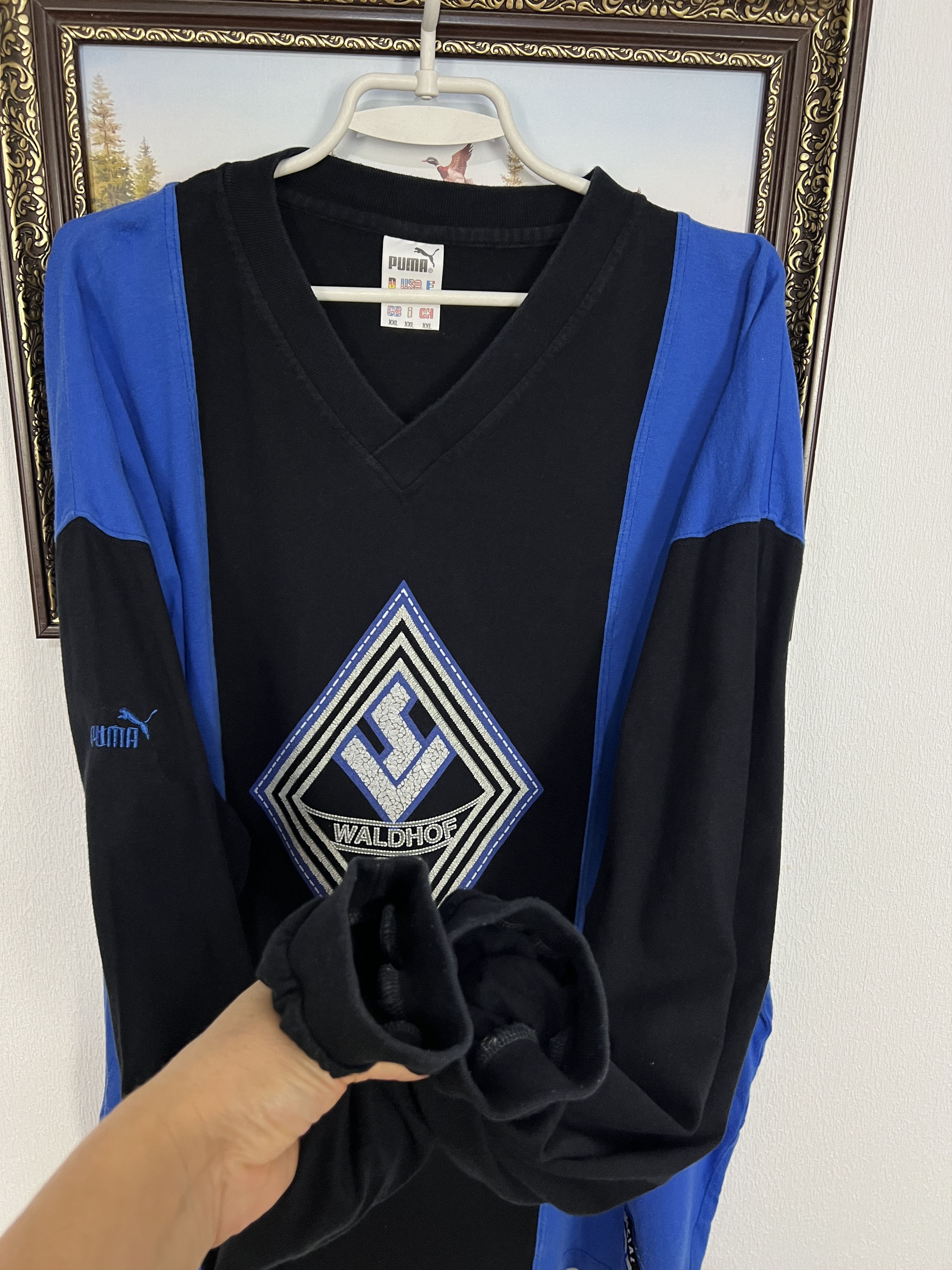 Puma Waldhof Mannheim Football Sweatshirt Soccer Long Sleeve Size US XXL / EU 58 / 5 - 6 Thumbnail