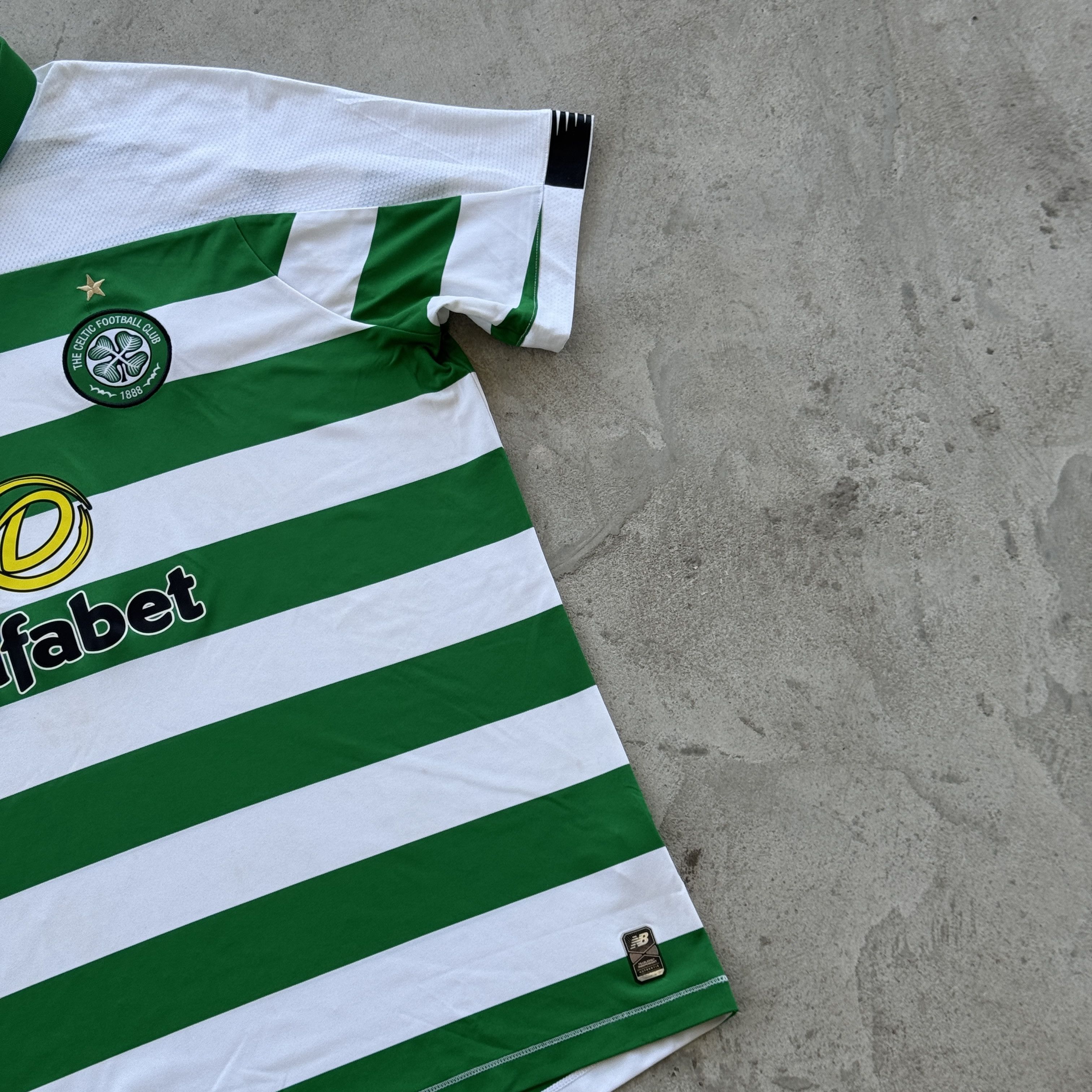 New Balance New Balance Celtic FC Soccer Jersey 2XL Home Kit Dafabet Size US XXL / EU 58 / 5 - 3 Thumbnail