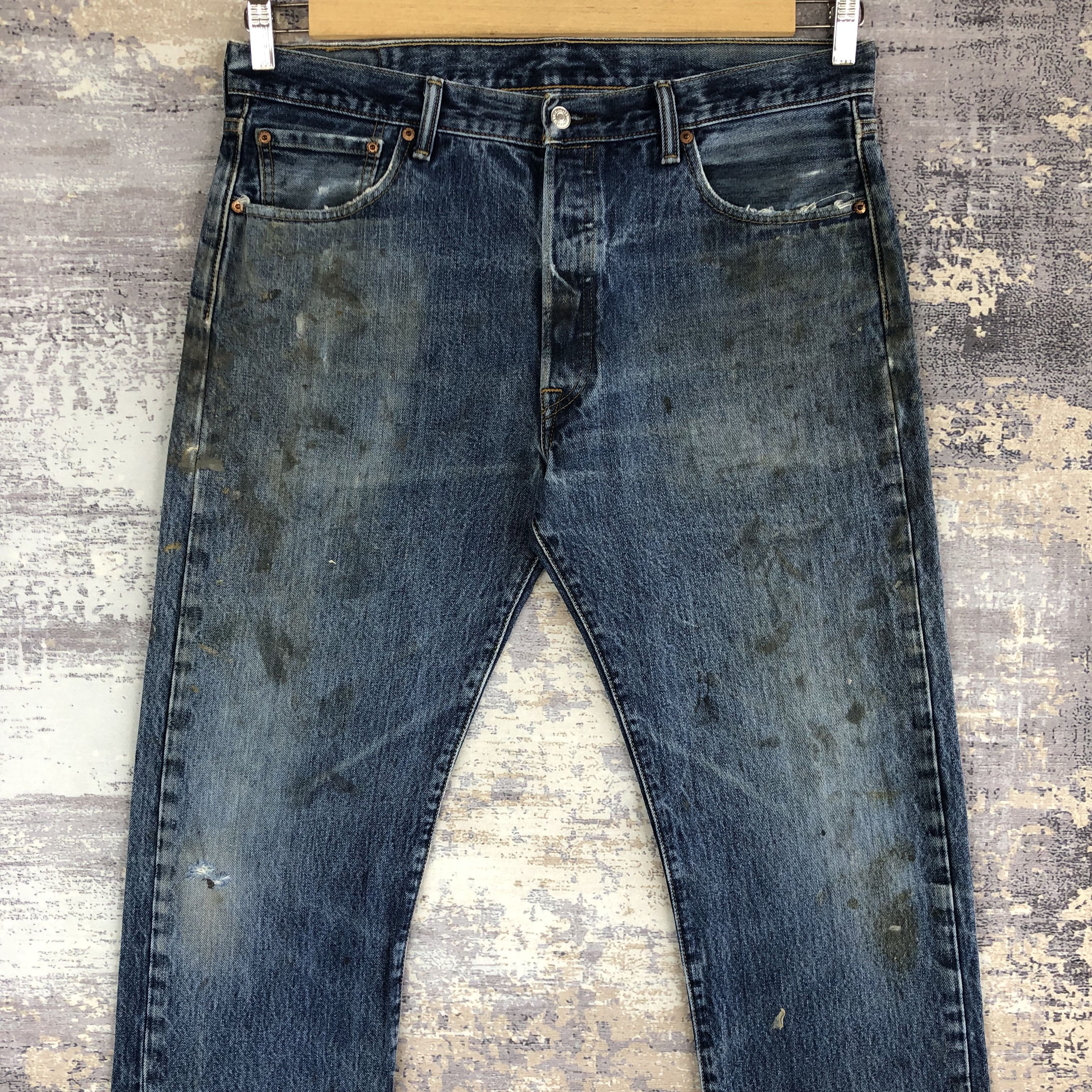 Levi's Vintage Levis 501 Jeans Levi's Dirty Stone Wash Denim Size US 36 / EU 52 - 3 Thumbnail