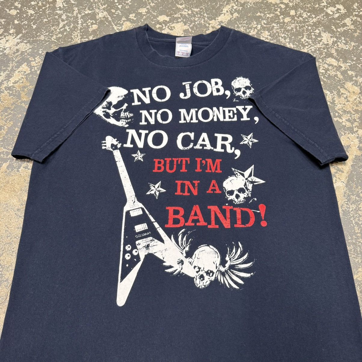 Other Vintage No Job No Money But I’m In A Band Funny Y2K Tshirt Size US L / EU 52-54 / 3 - 6 Thumbnail