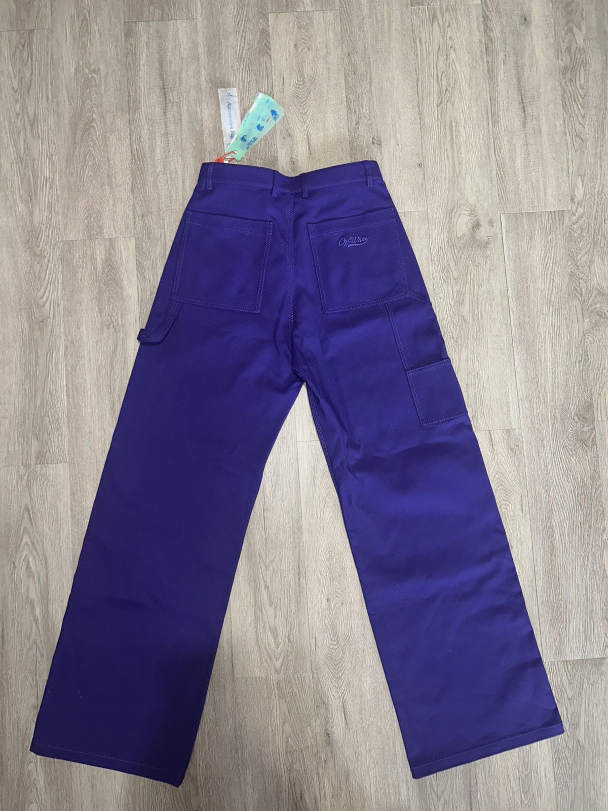 Off-White OFF-WHITE CAREPENTER FIT WAVE OFF PANTS XS Size US 31 - 7 Thumbnail