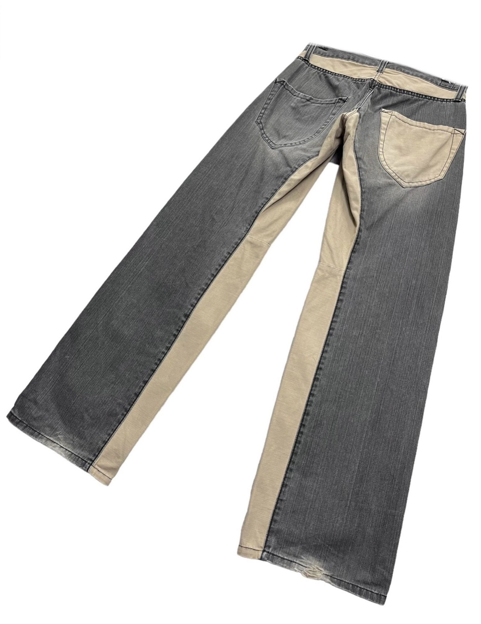 Japan Blue FYE🔥Vintage BLUEWAY JAPAN Hybrid Split Denim Made In JAPAN Size US 28 / EU 44 - 8 Thumbnail