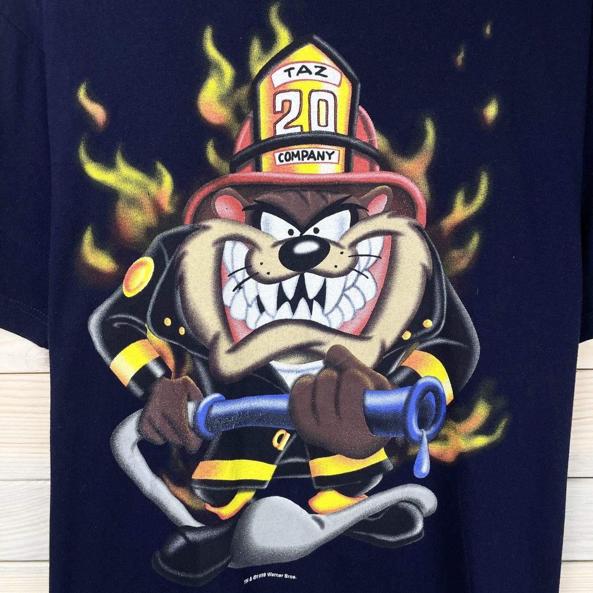 Vintage 🦁Warner Bros.🦁 Tasmanian Devil Vintage T-shirt Size US L / EU 52-54 / 3 - 5 Thumbnail