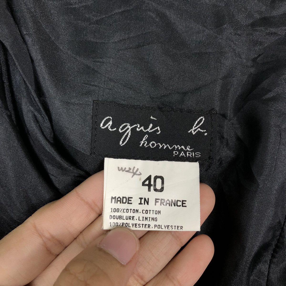 agnes b. 🔥Rich Black - Iconic Chore Work Pants Size US 32 / EU 48 - 10 Thumbnail