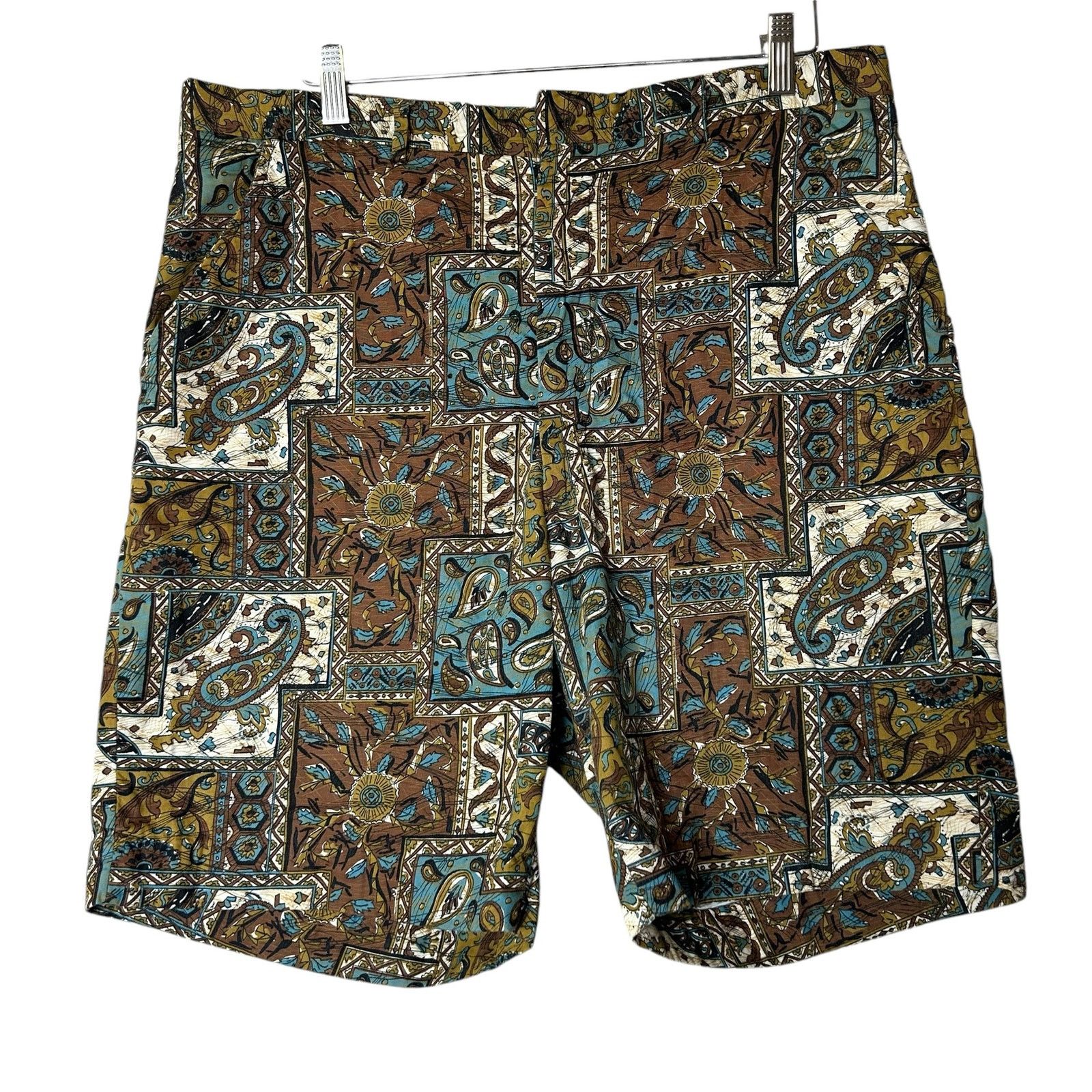 Jantzen Jantzen Mens Shorts Vintage Paisley Retro Classic 60s Sz 36 Size US 36 / EU 52 - 1 Thumbnail
