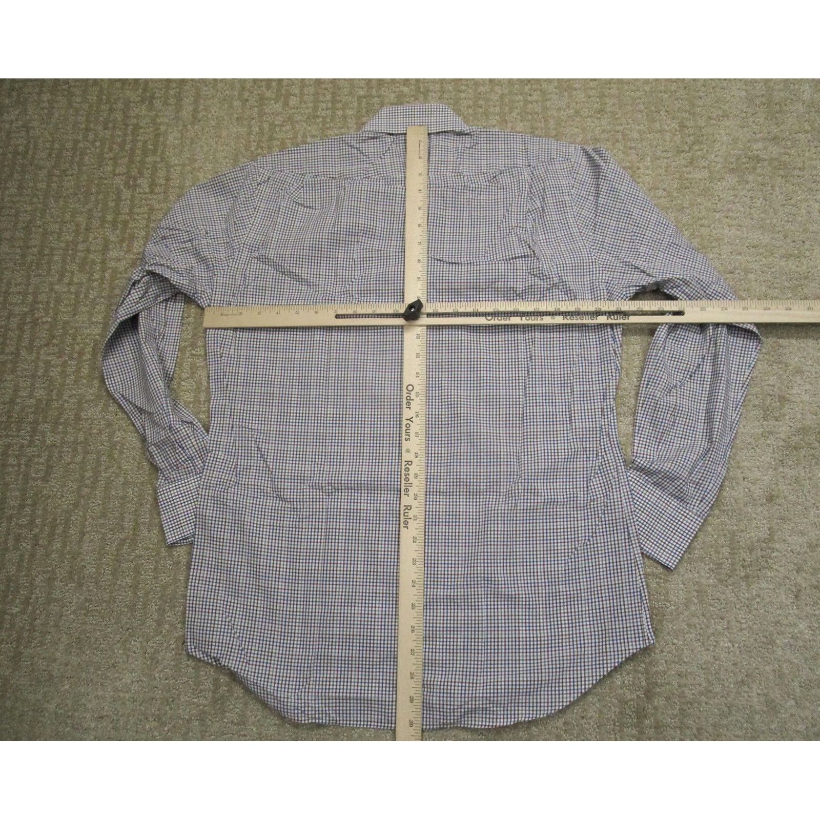 Peter Millar Peter Millar Shirt Men Medium Multicolor Check Long Sleeve Cutaway Collar Cotton Size US M / EU 48-50 / 2 - 4 Thumbnail