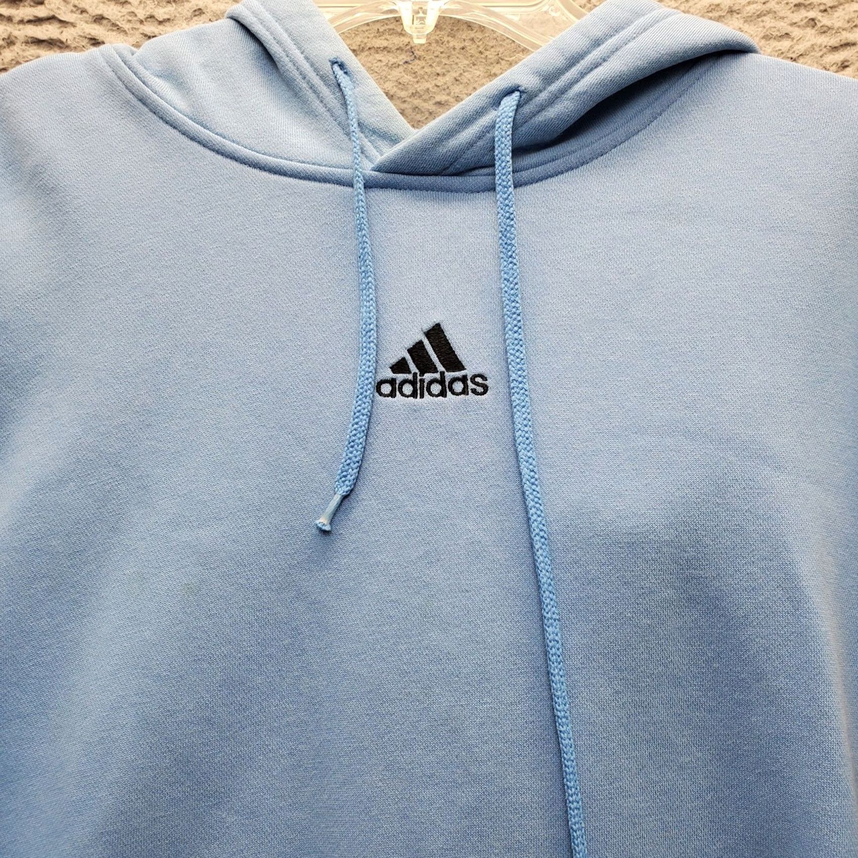 Adidas adidas Hoodie Mens M Blue 3 Stripes Essentials Feel Cozy Fleece Long Sleeve Shirt Size US M / EU 48-50 / 2 - 8 Thumbnail
