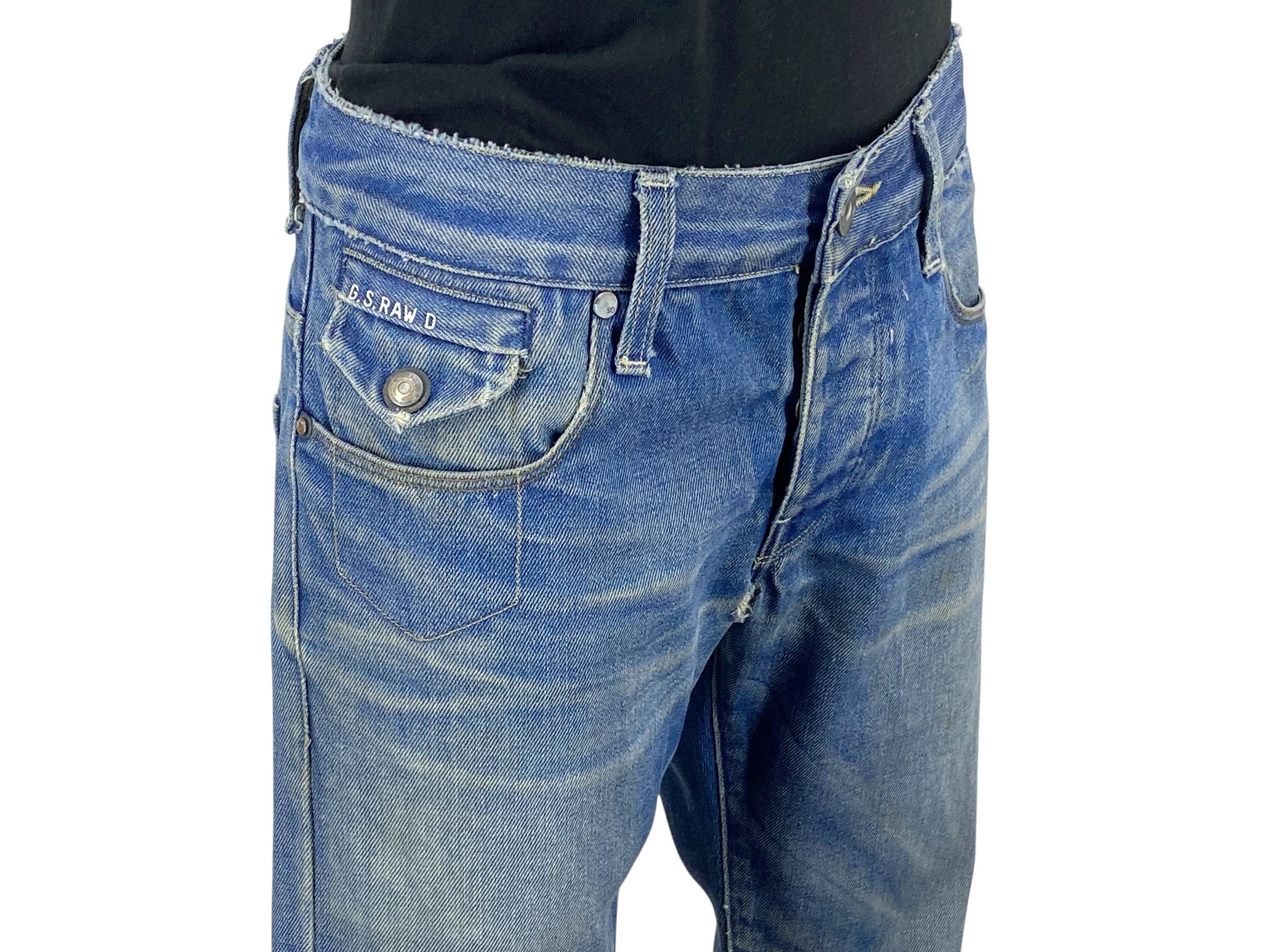 G-Star GStar Raw Jeans Knee Distressed Jeans Pants Size US 30 / EU 46 - 4 Thumbnail
