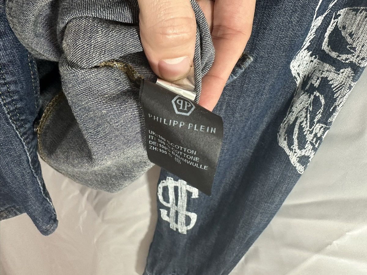 Philipp Plein Philipp Plein Denim Shirt Size US XL / EU 56 / 4 - 10 Thumbnail