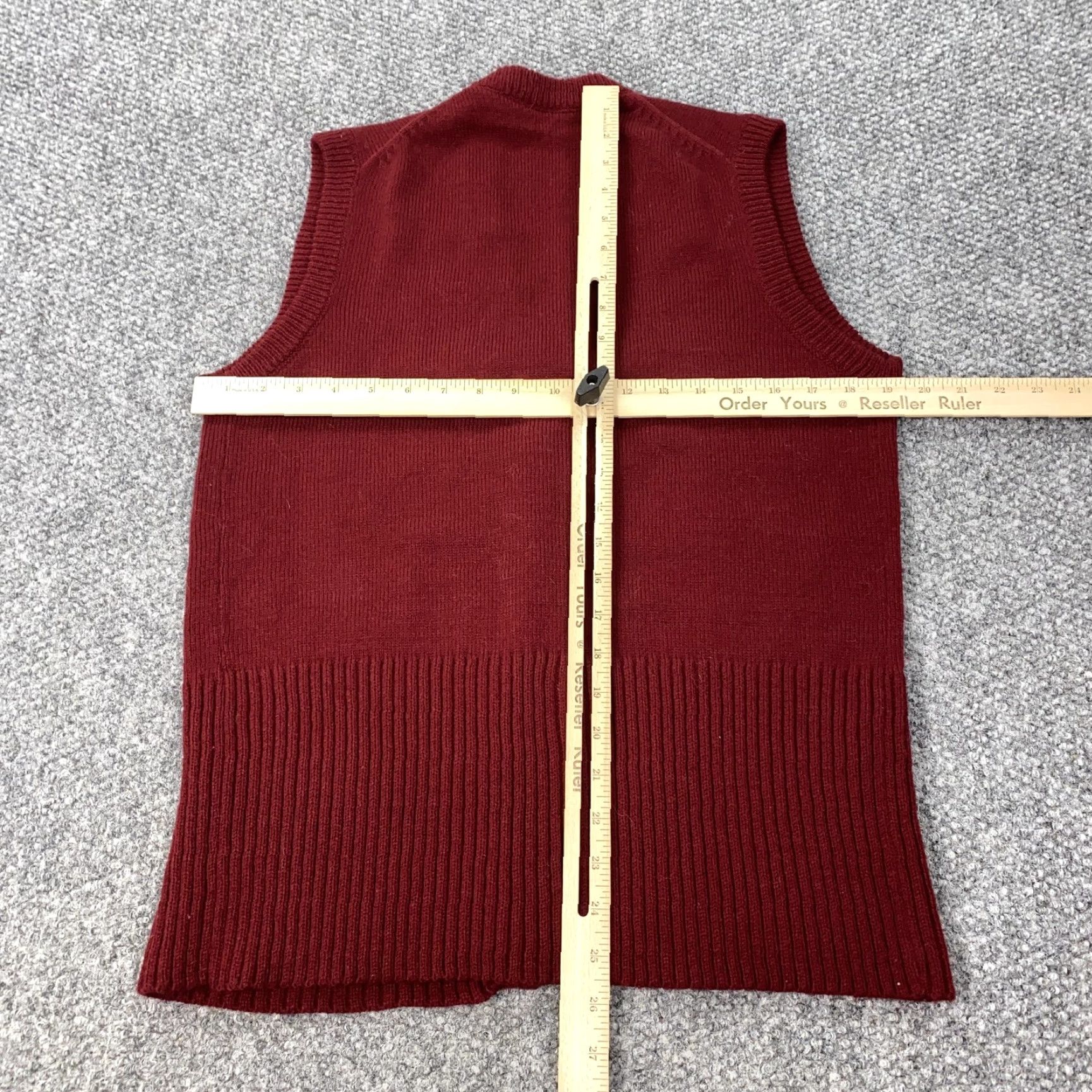 KEEN VINTAGE Keen Mens Sweater Vest Cardigan Knit Red Medium Pockets V-Neck 70s Ivy League Retro Grunge Admirers Mens Size US M / EU 48-50 / 2 - 7 Thumbnail
