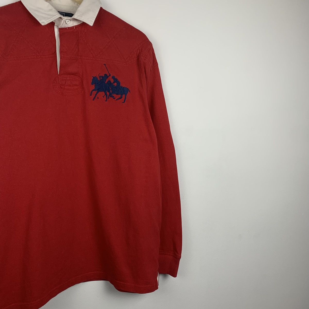 Polo Ralph Lauren Vintage Polo Ralph Lauren Big Logo Rugby Shirt Size M Red Size US M / EU 48-50 / 2 - 5 Thumbnail