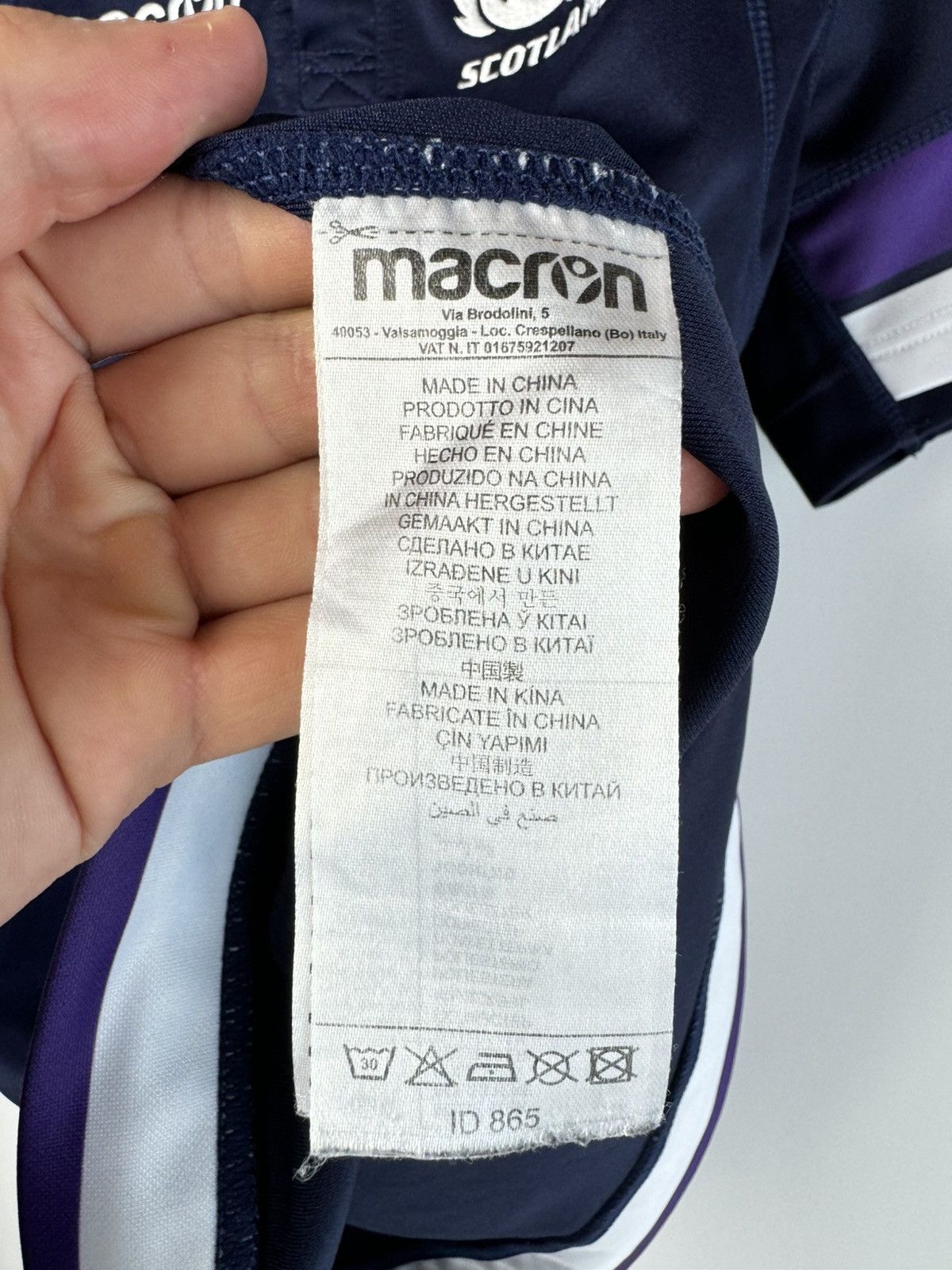 Macron Scotland 2017 2018 Home Rugby Shirt Jersey Macron size L Size US L / EU 52-54 / 3 - 8 Thumbnail