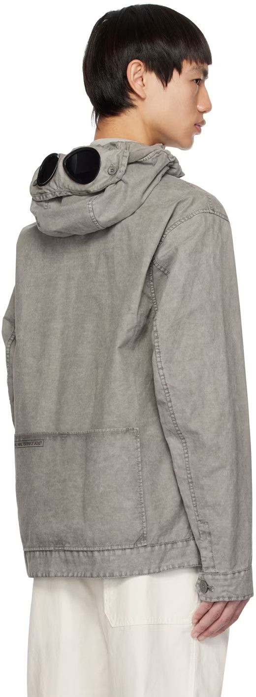 C.P. Company o1y1224 Logo Hooded Jacket in Gray Size US M / EU 48-50 / 2 - 3 Thumbnail
